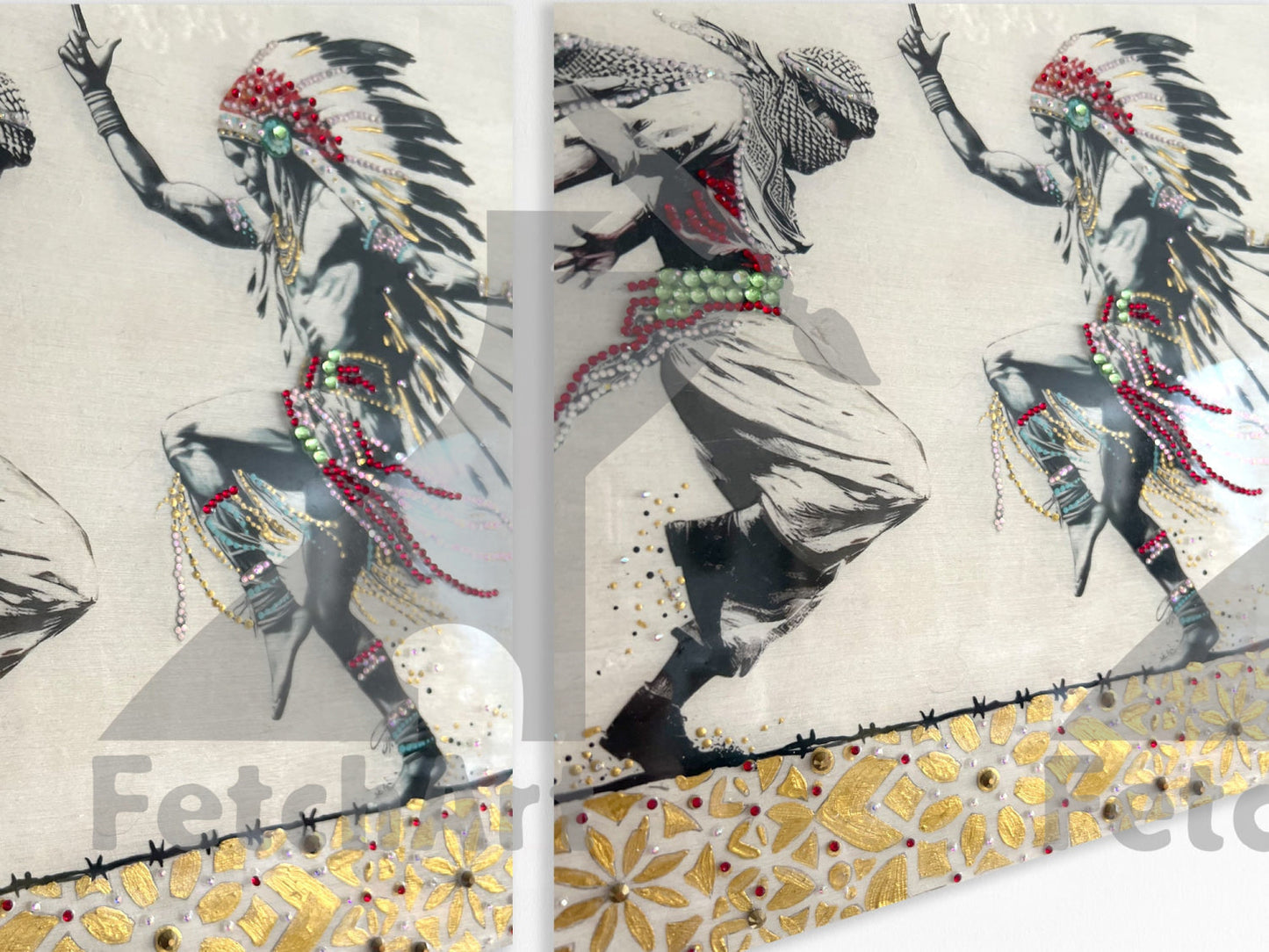 Freedom Dance: Original Paintings with Resin and Mixed Medium - Fetch Art