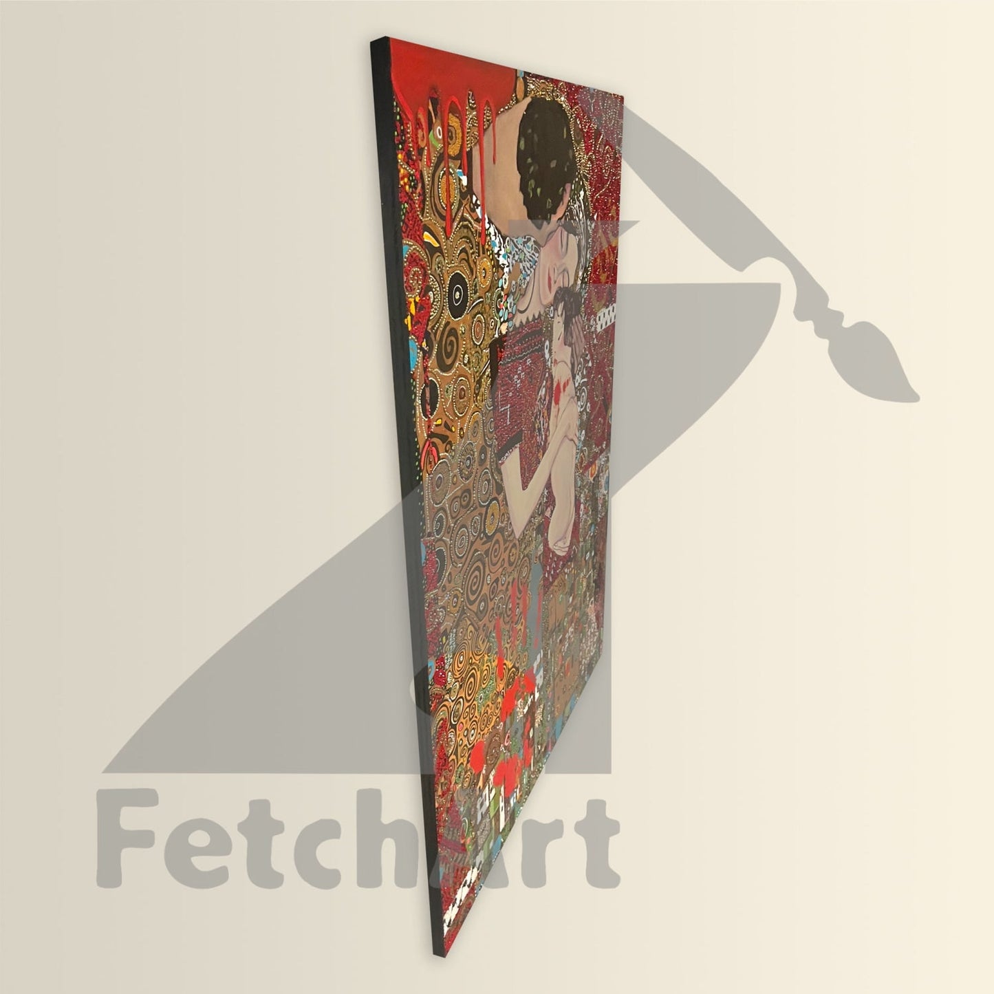 Love And Resistance: Original Acrylic Mixed Media Painting