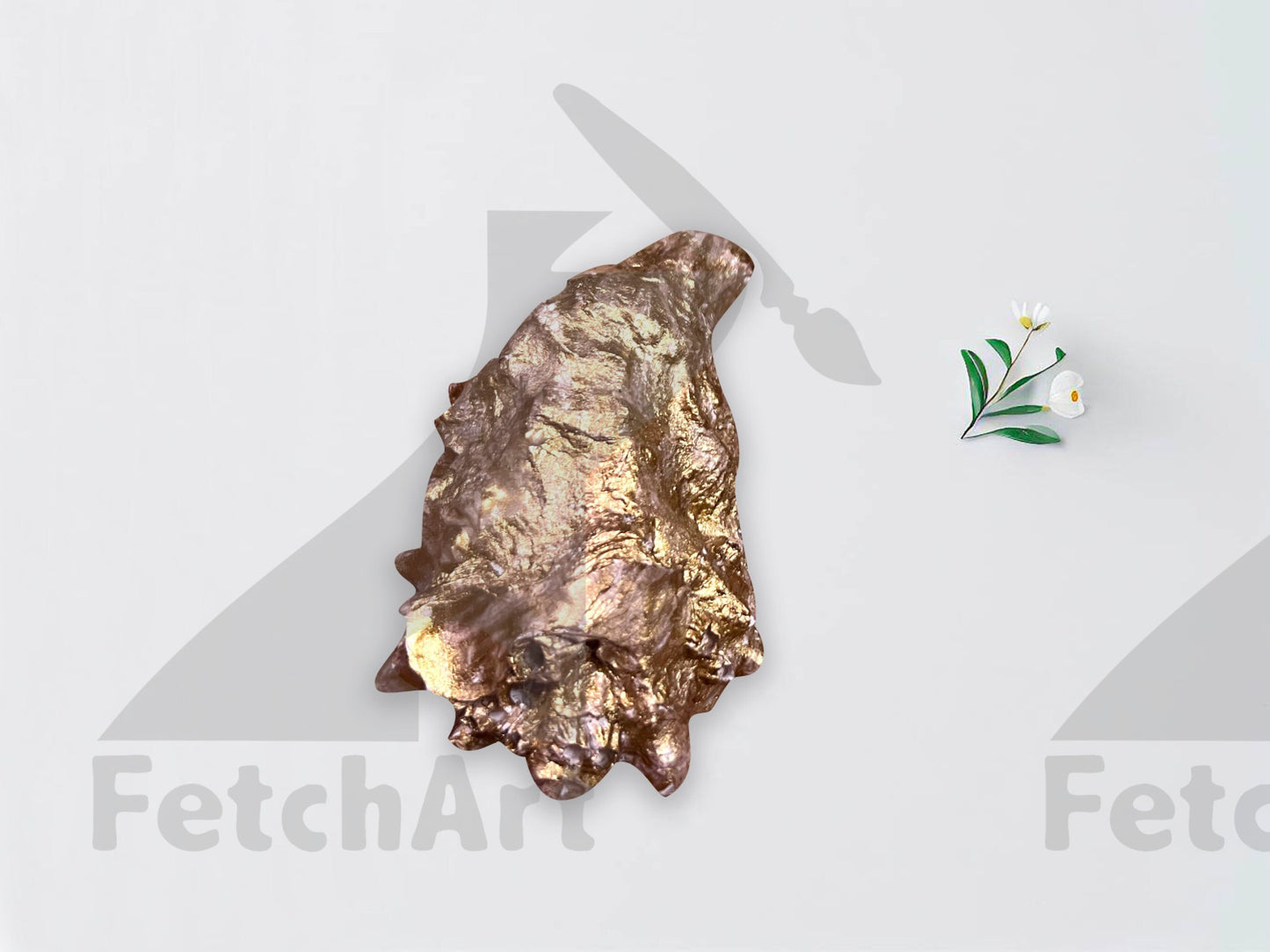 Large Sea Shell Ring Dish | Original Acrylic Painting Art | Woman Swimmer Beach | Resin and Gold Touch | Coastal Decor Fetch Art