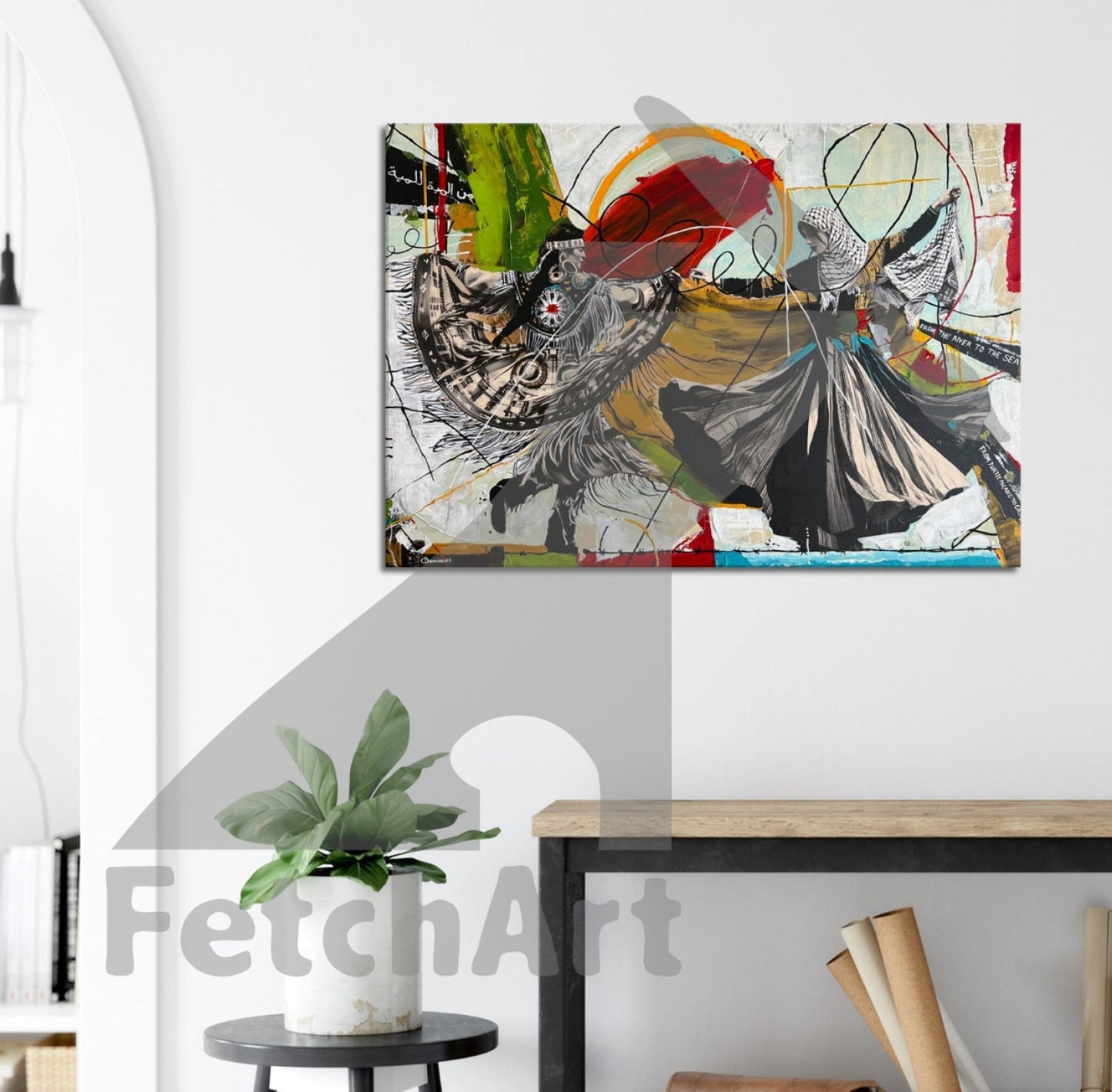 Canvas Fine Art Replica: Women- Freedom Dance Print Material