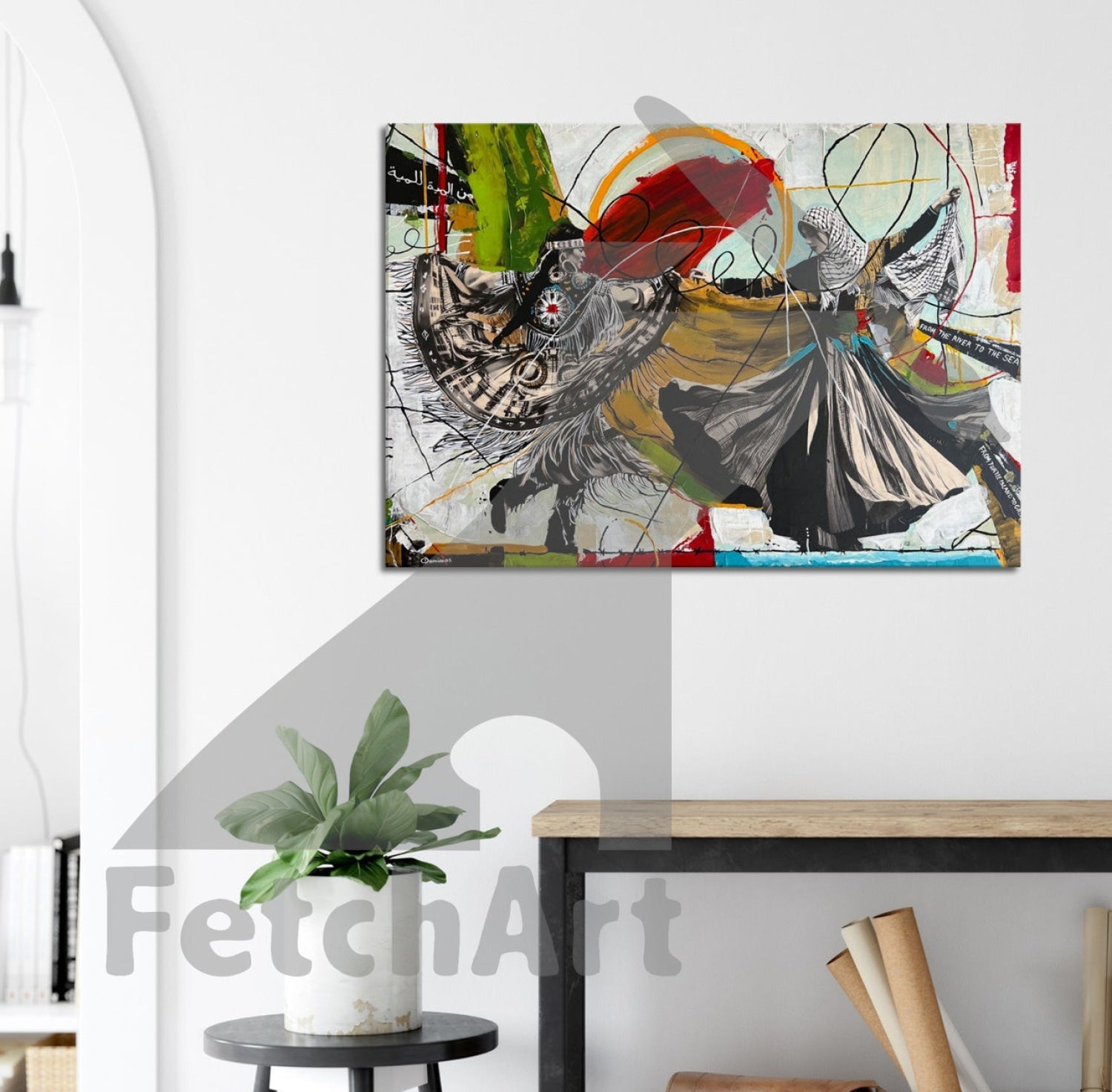 Canvas Fine Art Replica: Women- Freedom Dance Print Material