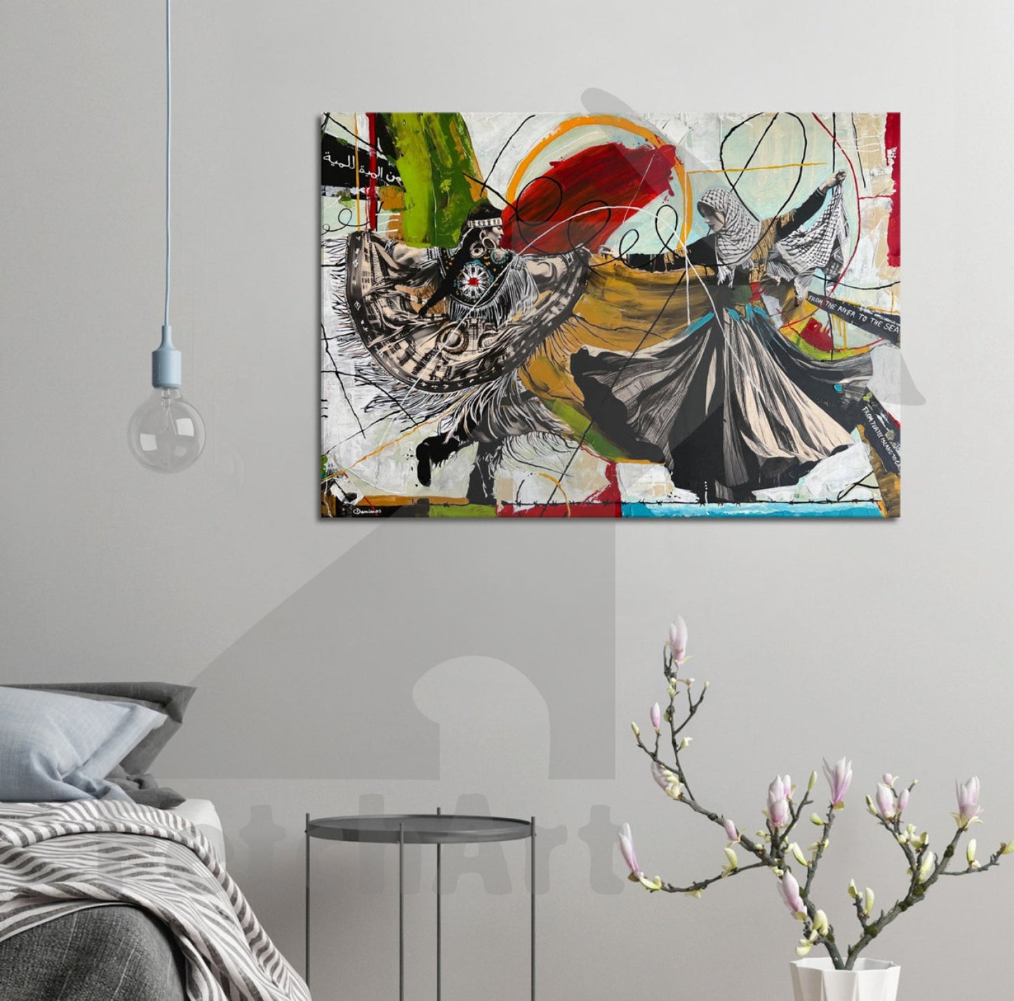 Canvas Fine Art Replica: Women- Freedom Dance Print Material