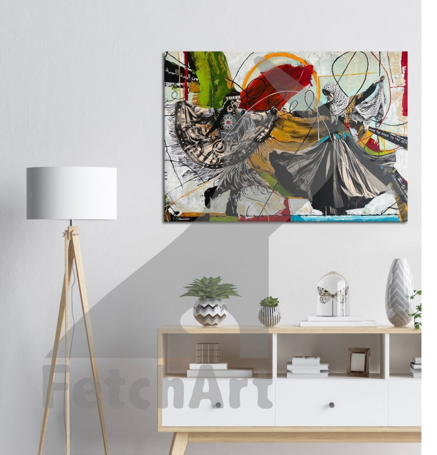 Canvas Fine Art Replica: Women- Freedom Dance Print Material