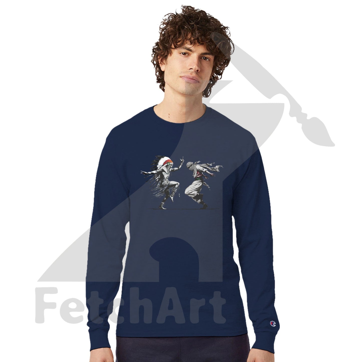 Champion CC8C Freedom Dance men’s long‑sleeve t‑shirt – wearable art and activist apparel