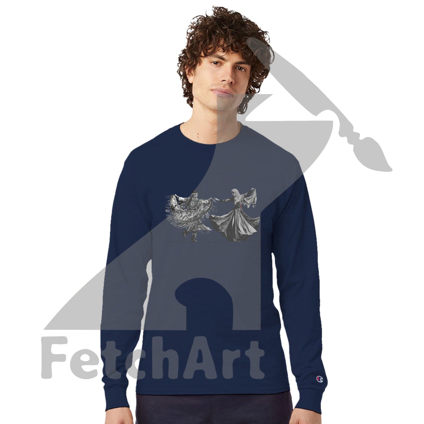 Champion CC8C Freedom Dance men’s long‑sleeve t‑shirt – wearable art and activist apparel