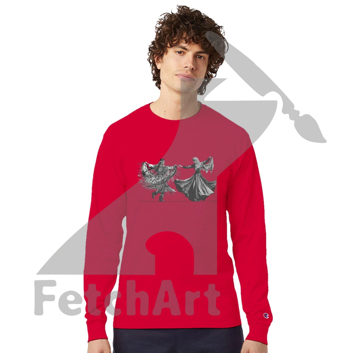 Champion CC8C Freedom Dance men’s long‑sleeve t‑shirt – wearable art and activist apparel