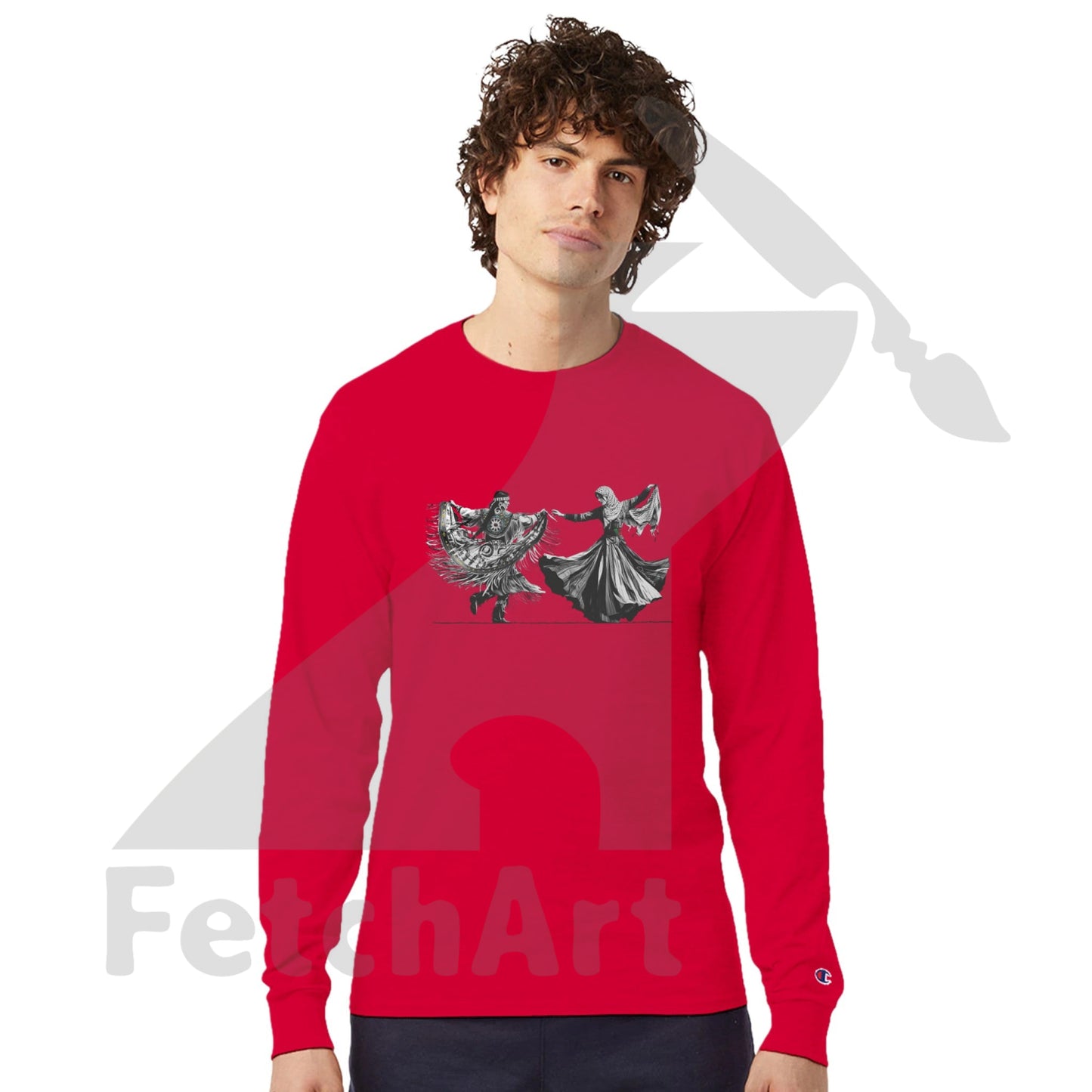 Champion CC8C Freedom Dance men’s long‑sleeve t‑shirt – wearable art and activist apparel