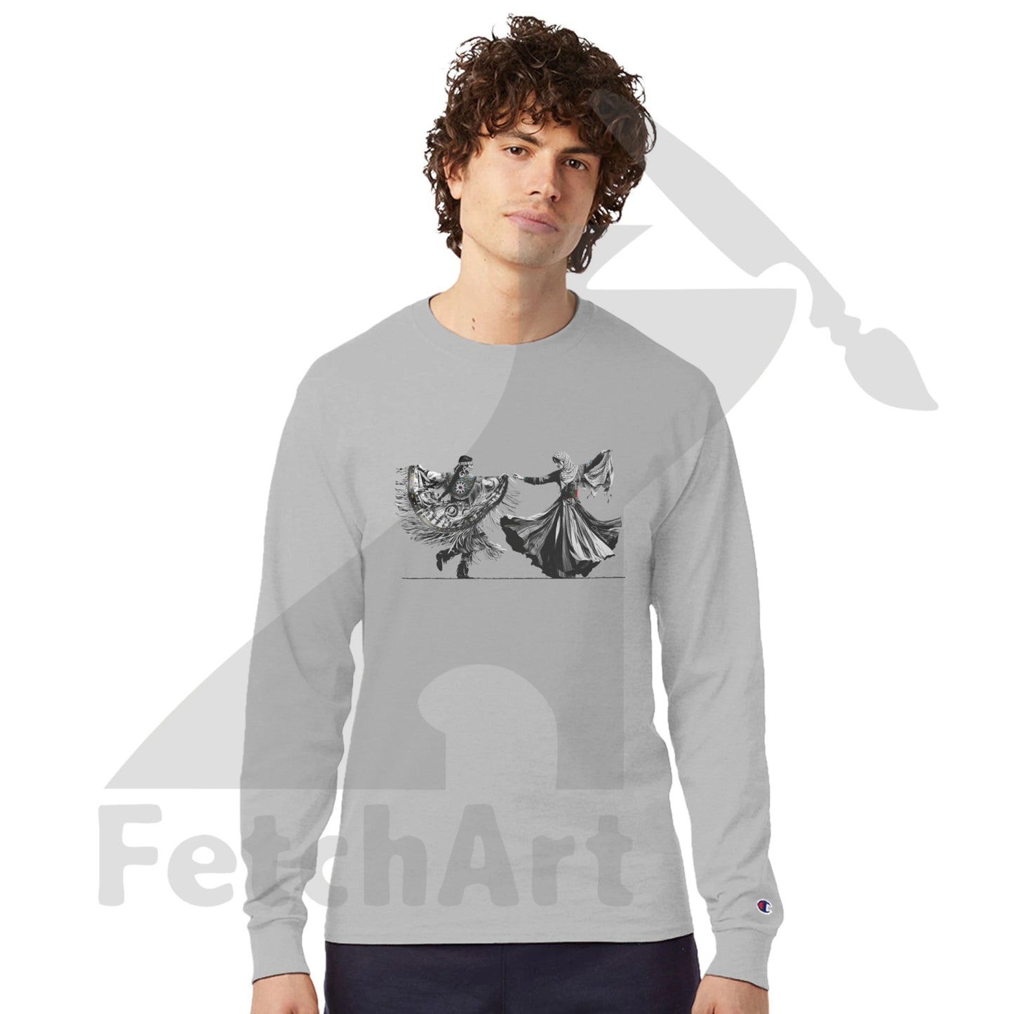 Champion CC8C Freedom Dance men’s long‑sleeve t‑shirt – wearable art and activist apparel