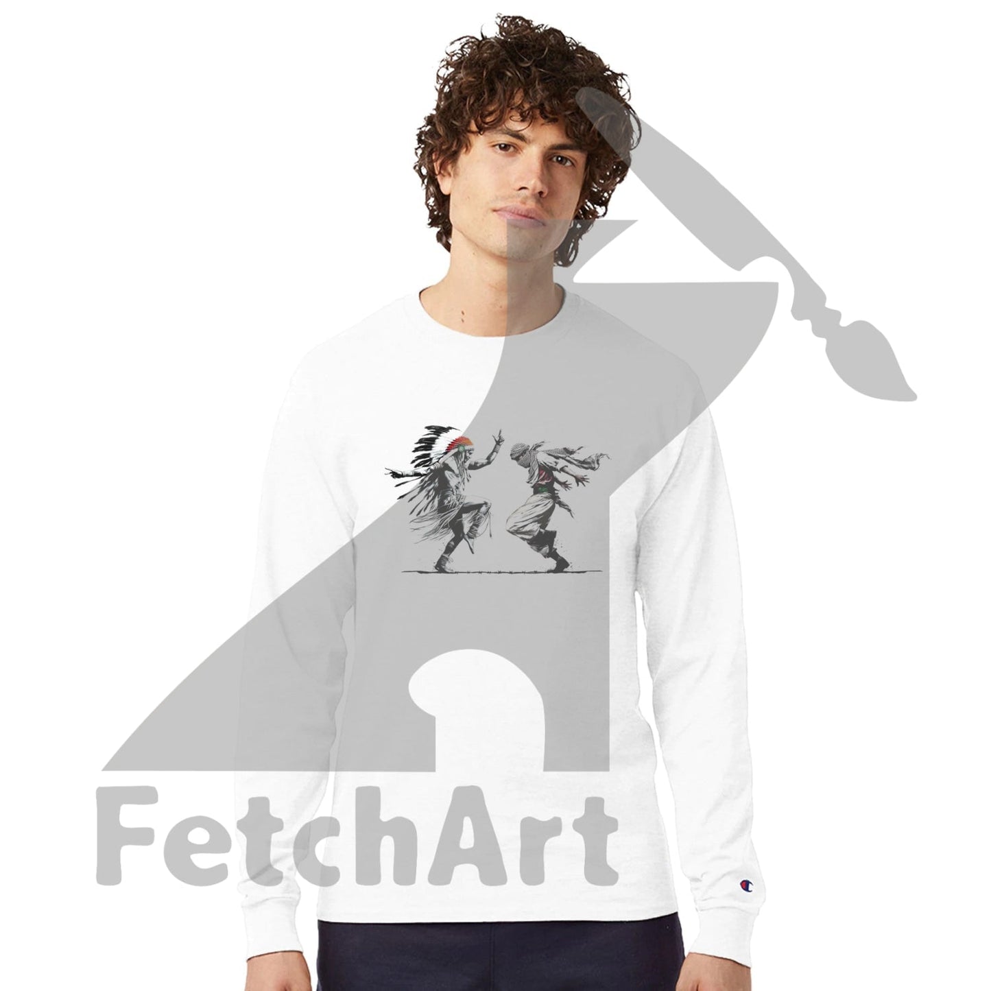 Champion CC8C Freedom Dance men’s long‑sleeve t‑shirt – wearable art and activist apparel