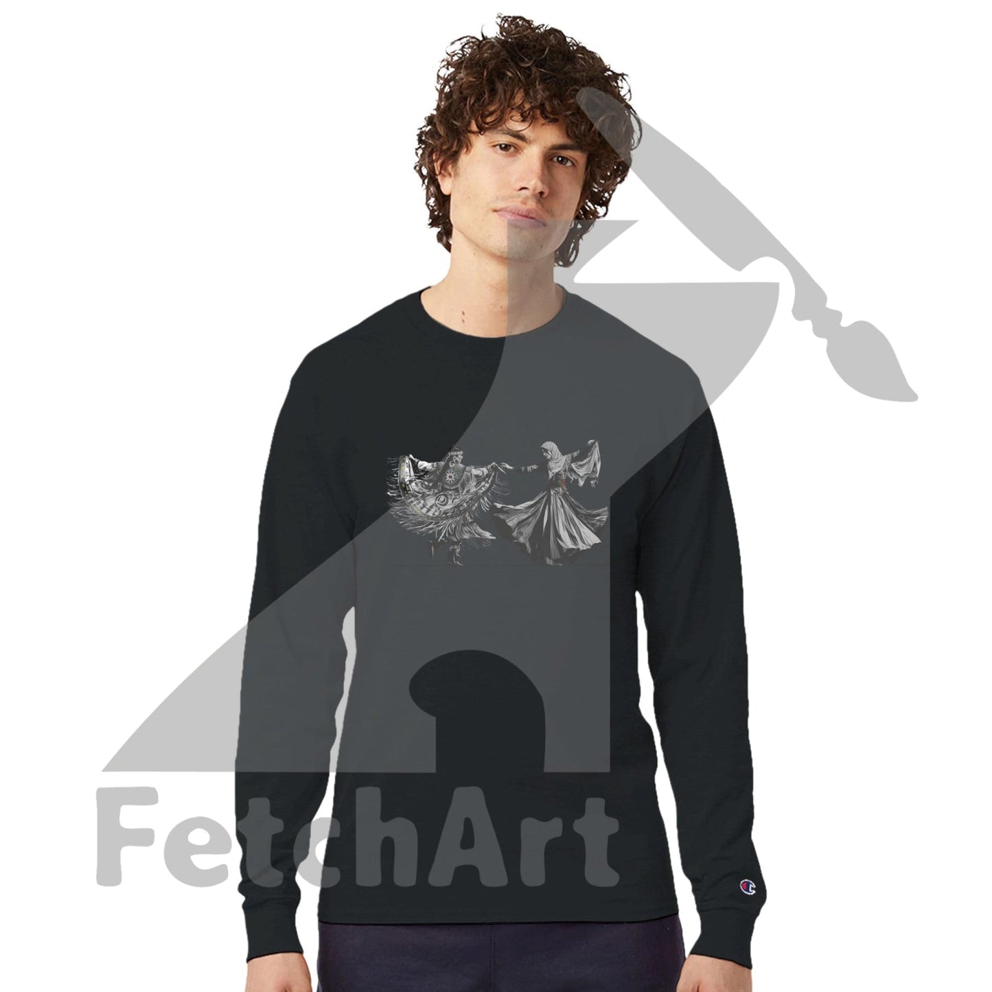 Champion CC8C Freedom Dance men’s long‑sleeve t‑shirt – wearable art and activist apparel