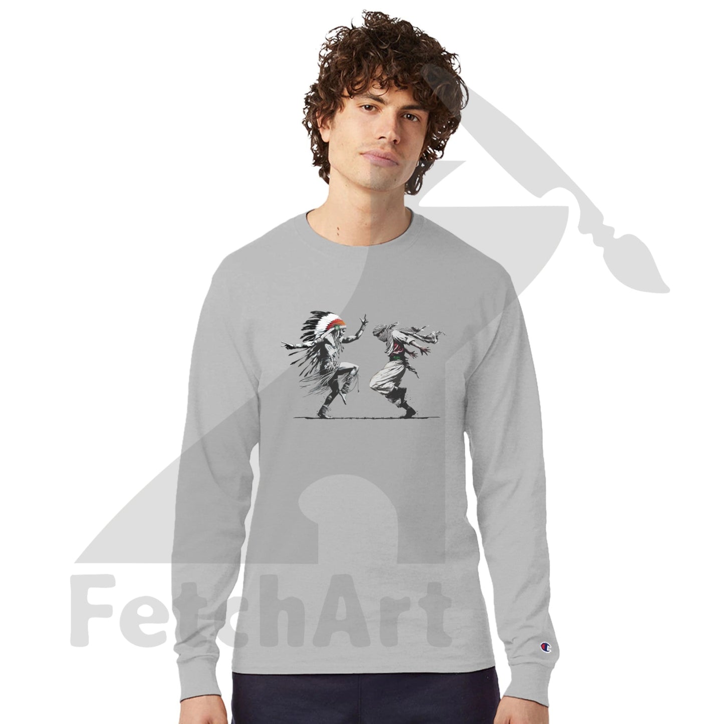 Champion CC8C Freedom Dance men’s long‑sleeve t‑shirt – wearable art and activist apparel