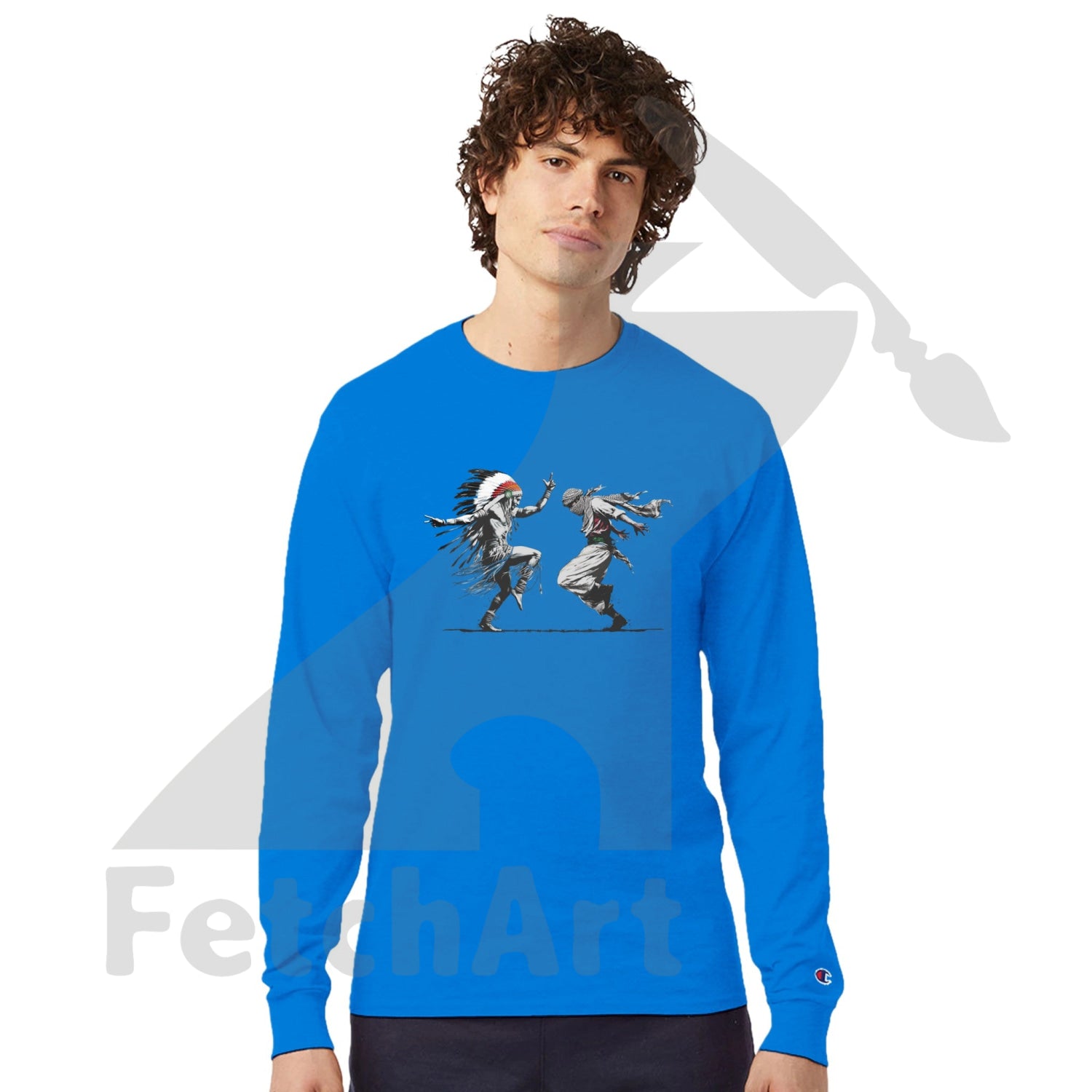 Champion CC8C Freedom Dance men’s long‑sleeve t‑shirt – wearable art and activist apparel