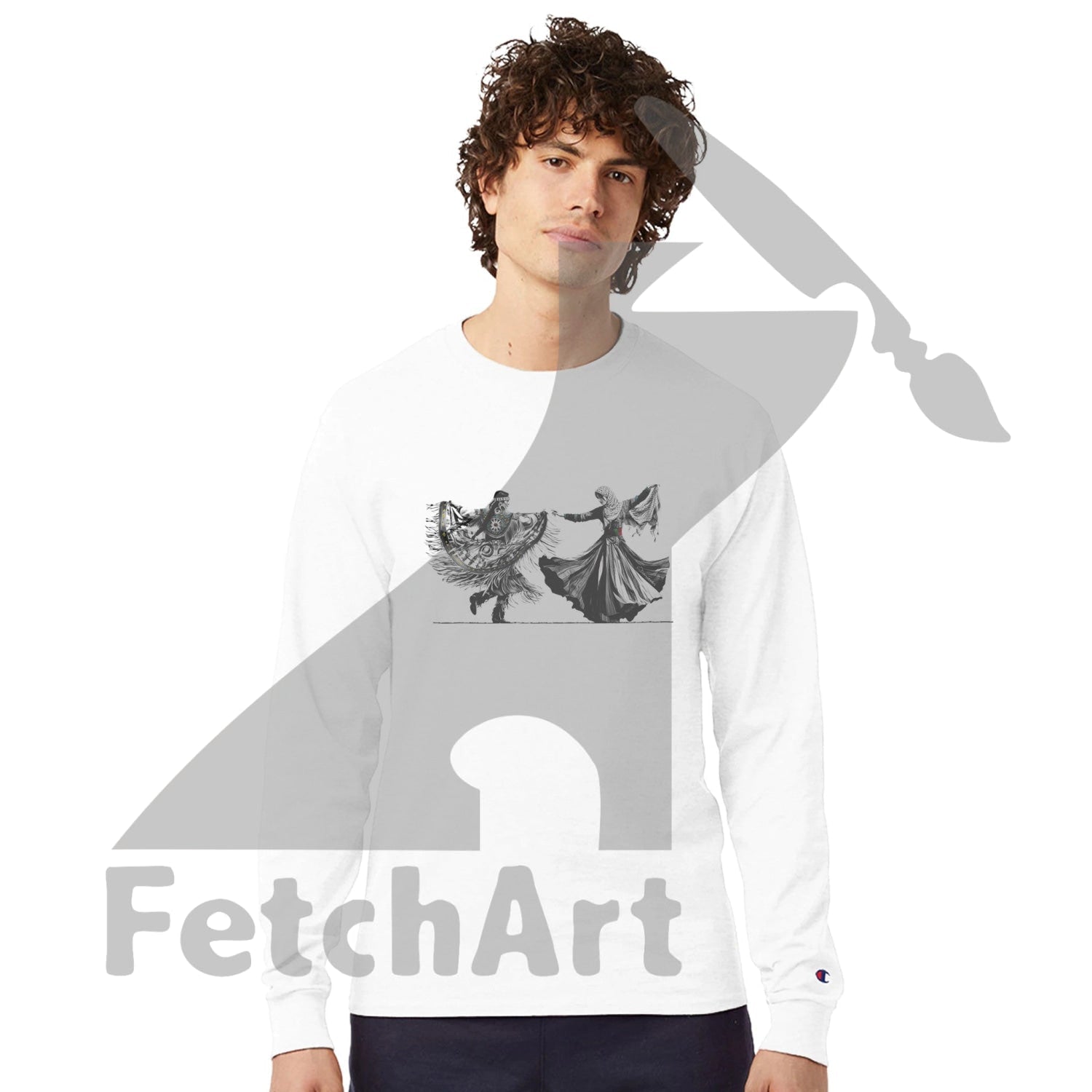Champion CC8C Freedom Dance men’s long‑sleeve t‑shirt – wearable art and activist apparel