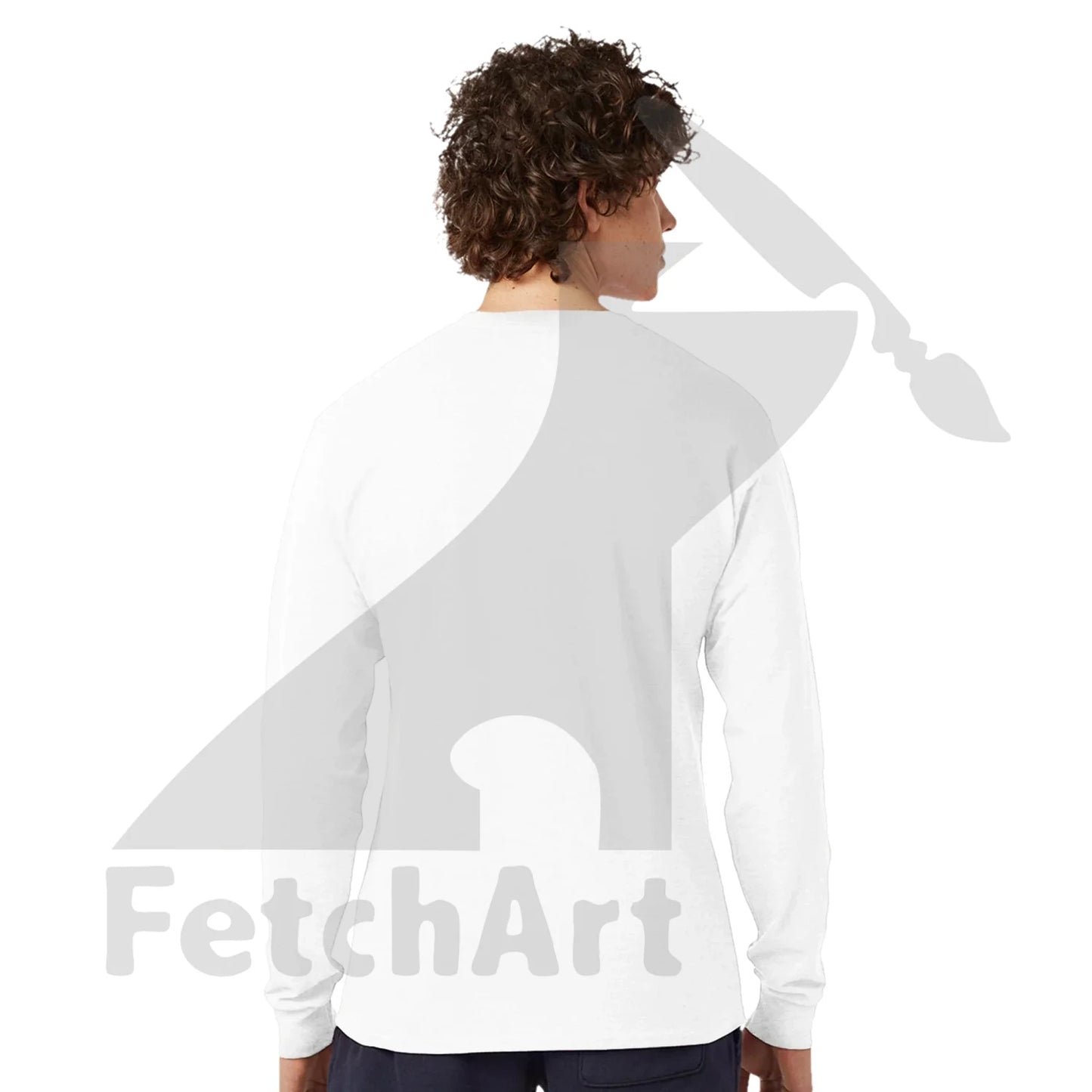 Back view of Op Art Freedom Dance activist long-sleeve t-shirt