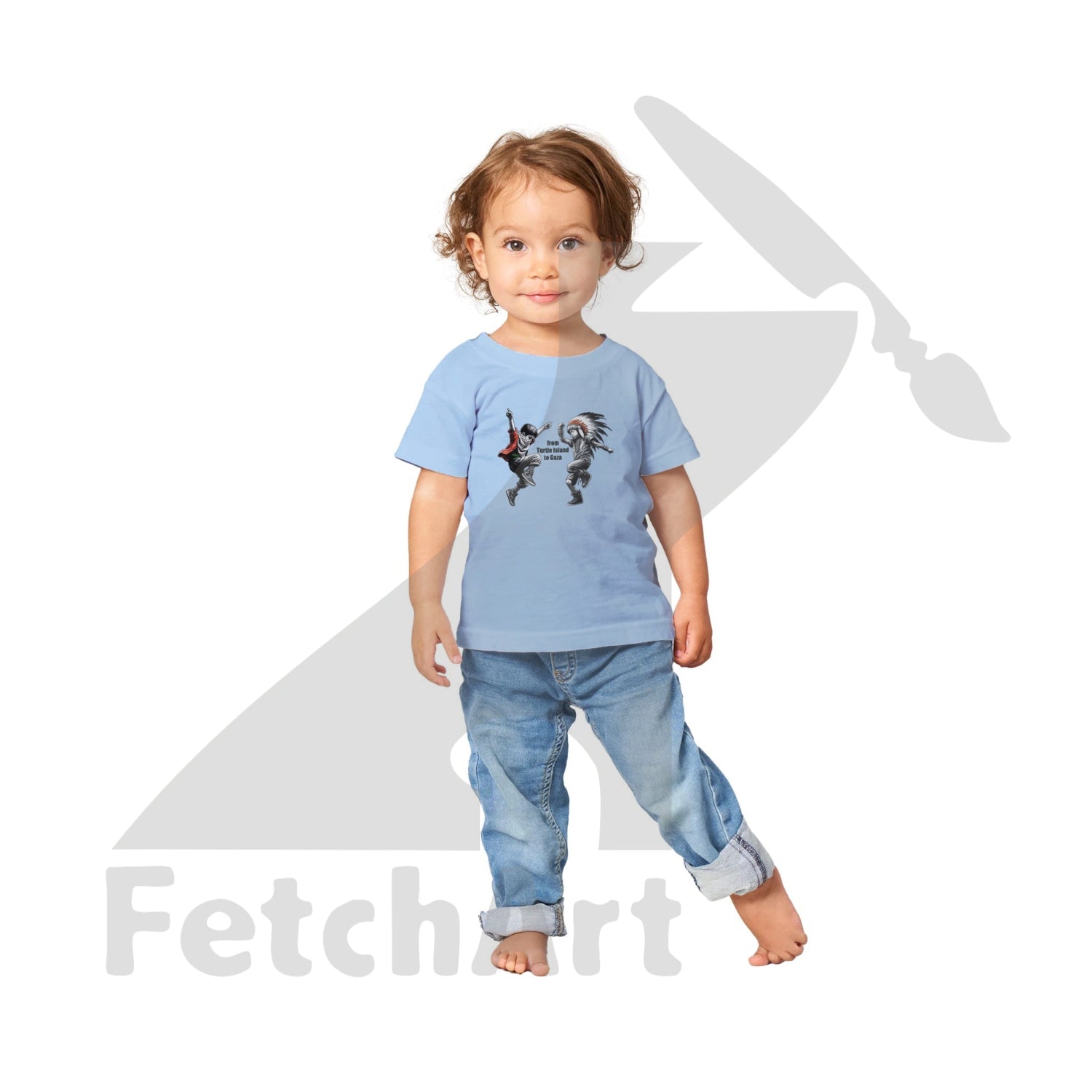 Classic Baby Crewneck T-shirt-Children-Freedom Dance - Fetch Art