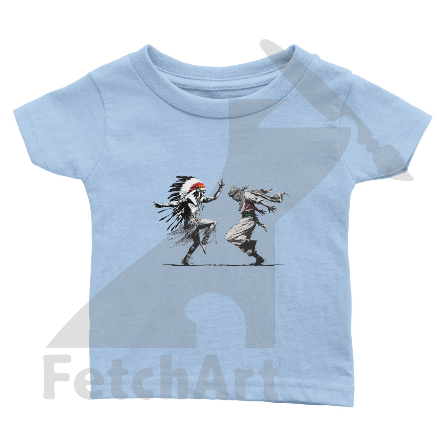 Classic Baby Crewneck T-shirt-Men-Freedom Dance - Fetch Art