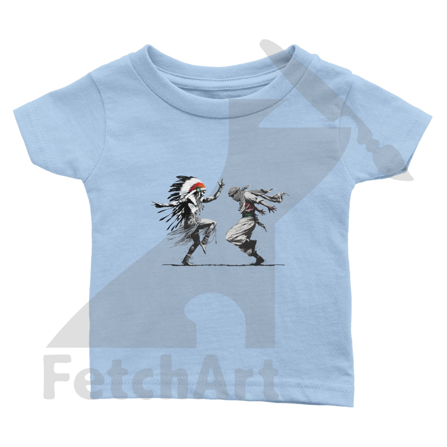Classic Baby Crewneck T-shirt-Men-Freedom Dance - Fetch Art