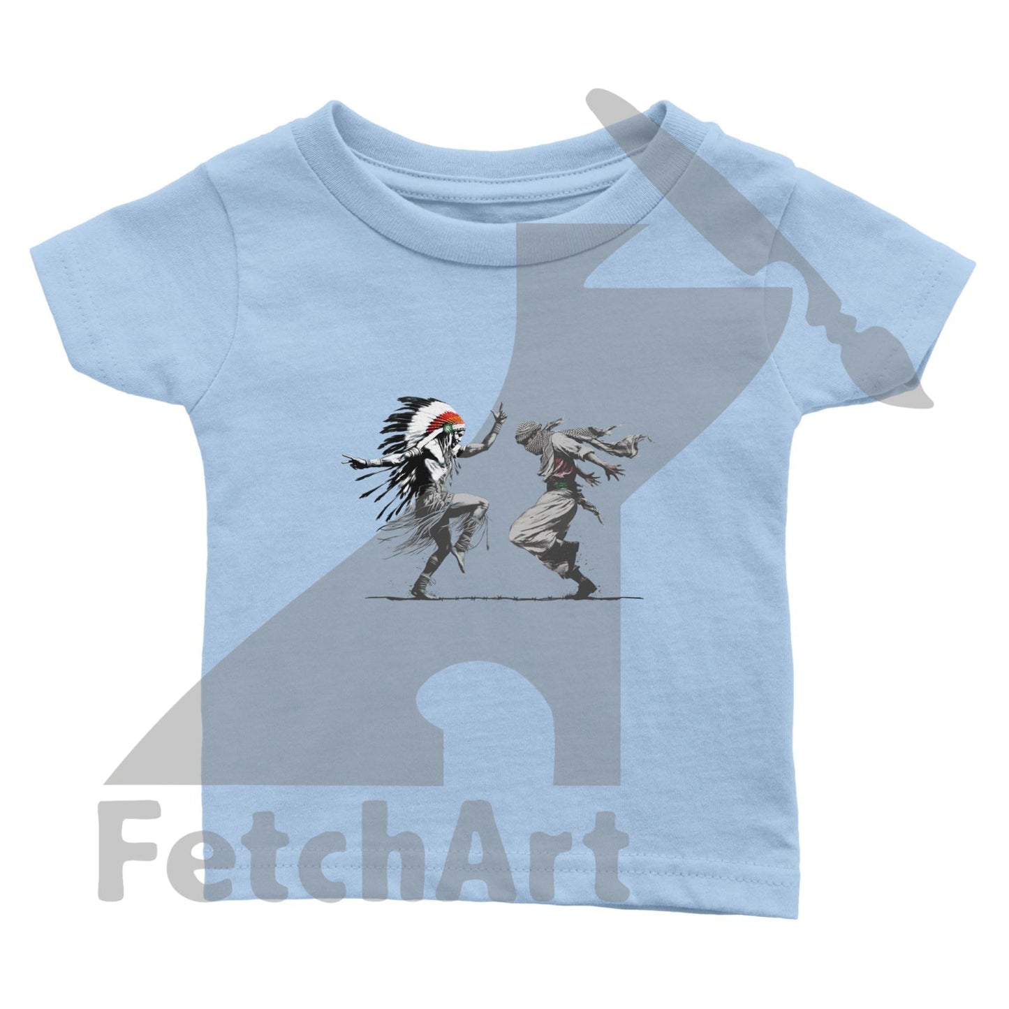 Classic Baby Crewneck T-shirt-Men-Freedom Dance - Fetch Art