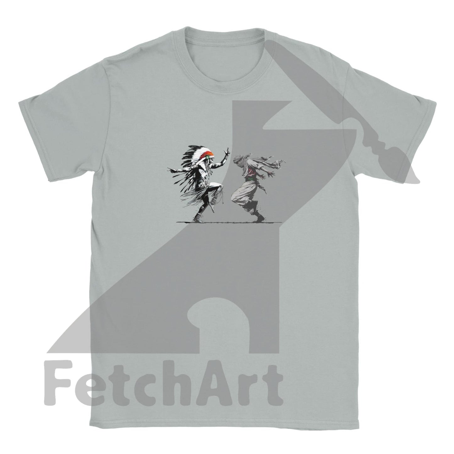 Classic Kids Crewneck T-shirt-Men-Freedom Dance - Fetch Art