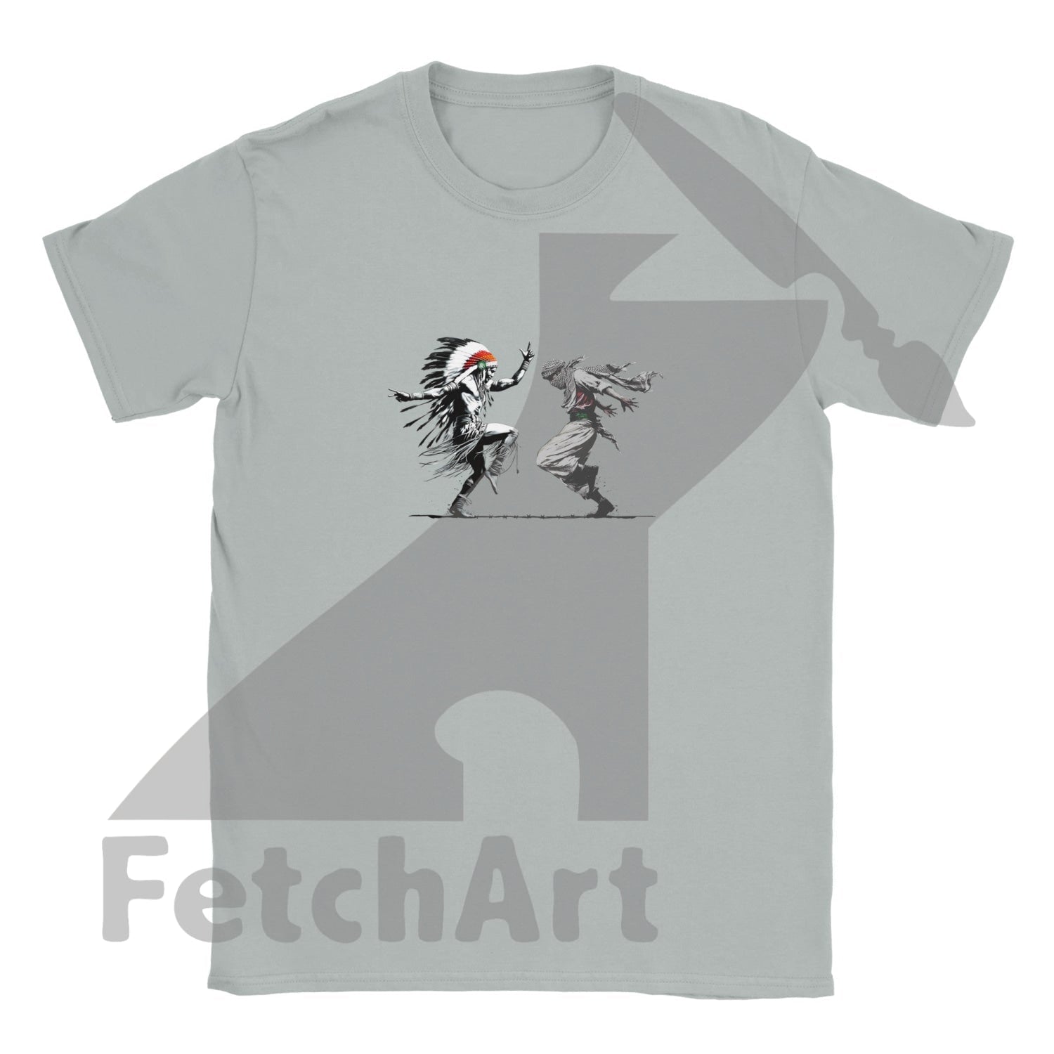 Classic Kids Crewneck T-shirt-Men-Freedom Dance - Fetch Art