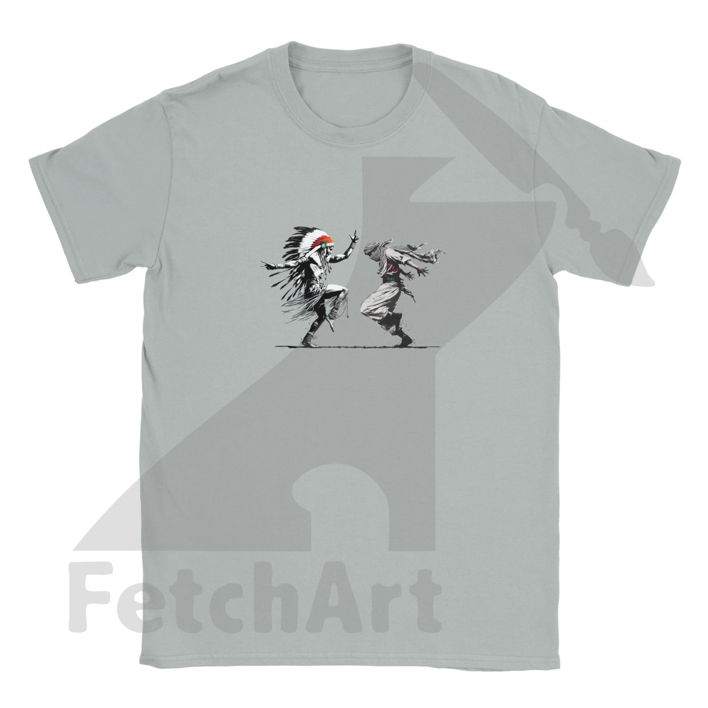 Classic Kids Crewneck T-shirt-Men-Freedom Dance - Fetch Art