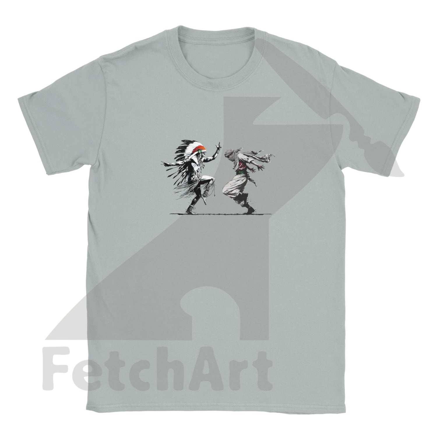 Classic Kids Crewneck T-shirt-Men-Freedom Dance - Fetch Art