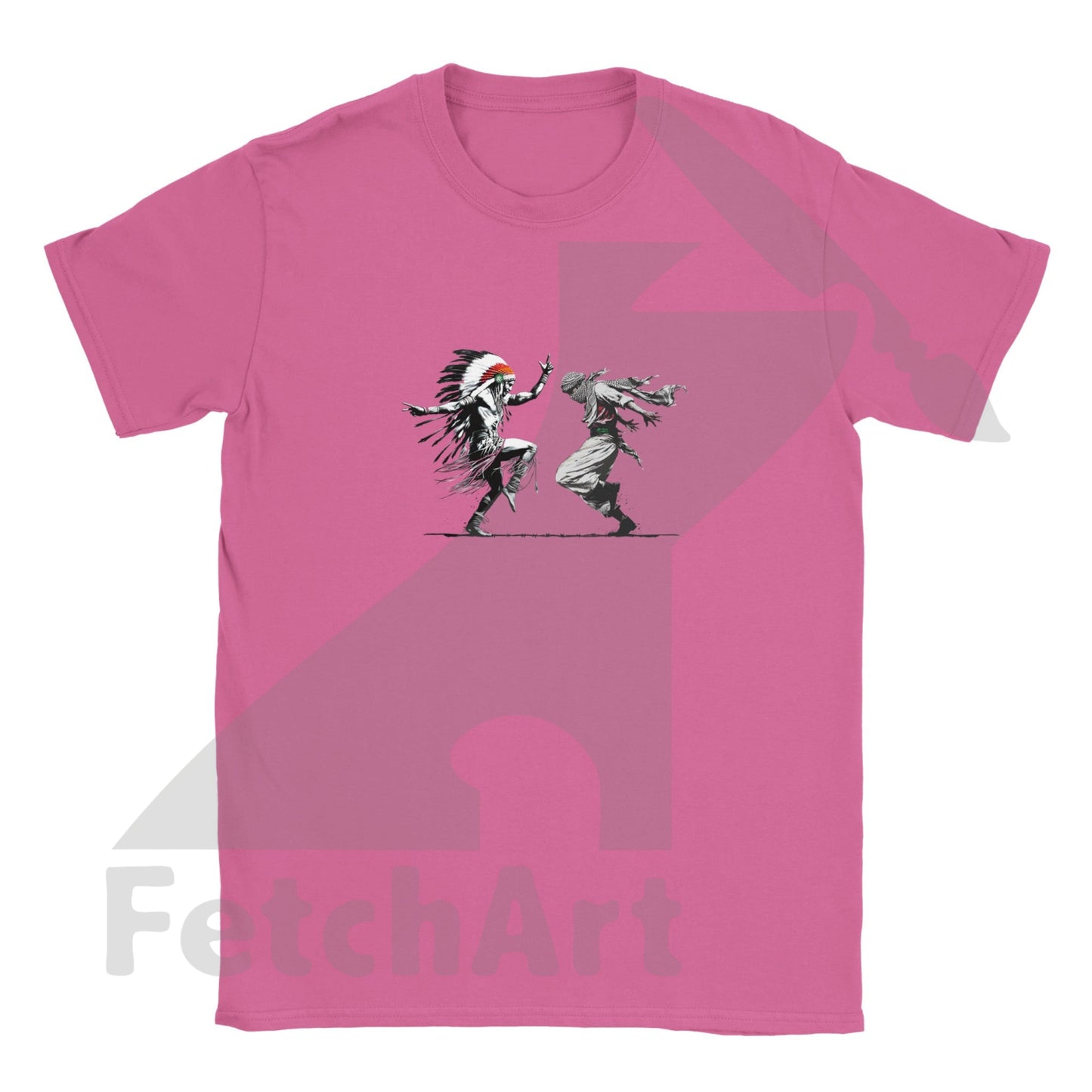 Classic Kids Crewneck T-shirt-Men-Freedom Dance - Fetch Art