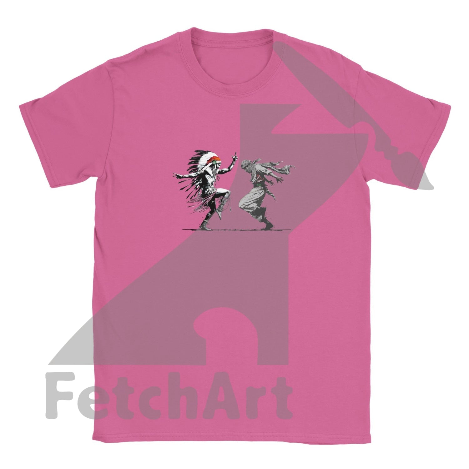 Classic Kids Crewneck T-shirt-Men-Freedom Dance - Fetch Art