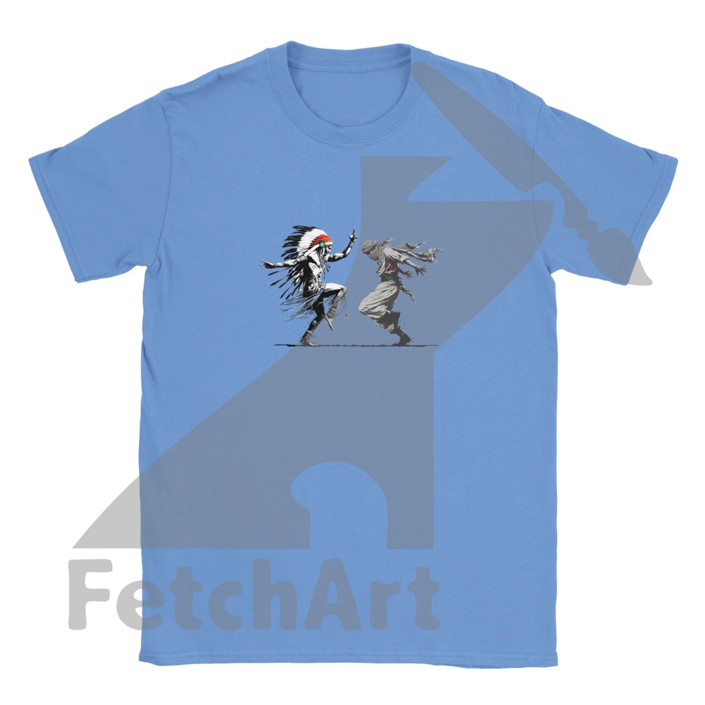 Classic Kids Crewneck T-shirt-Men-Freedom Dance - Fetch Art