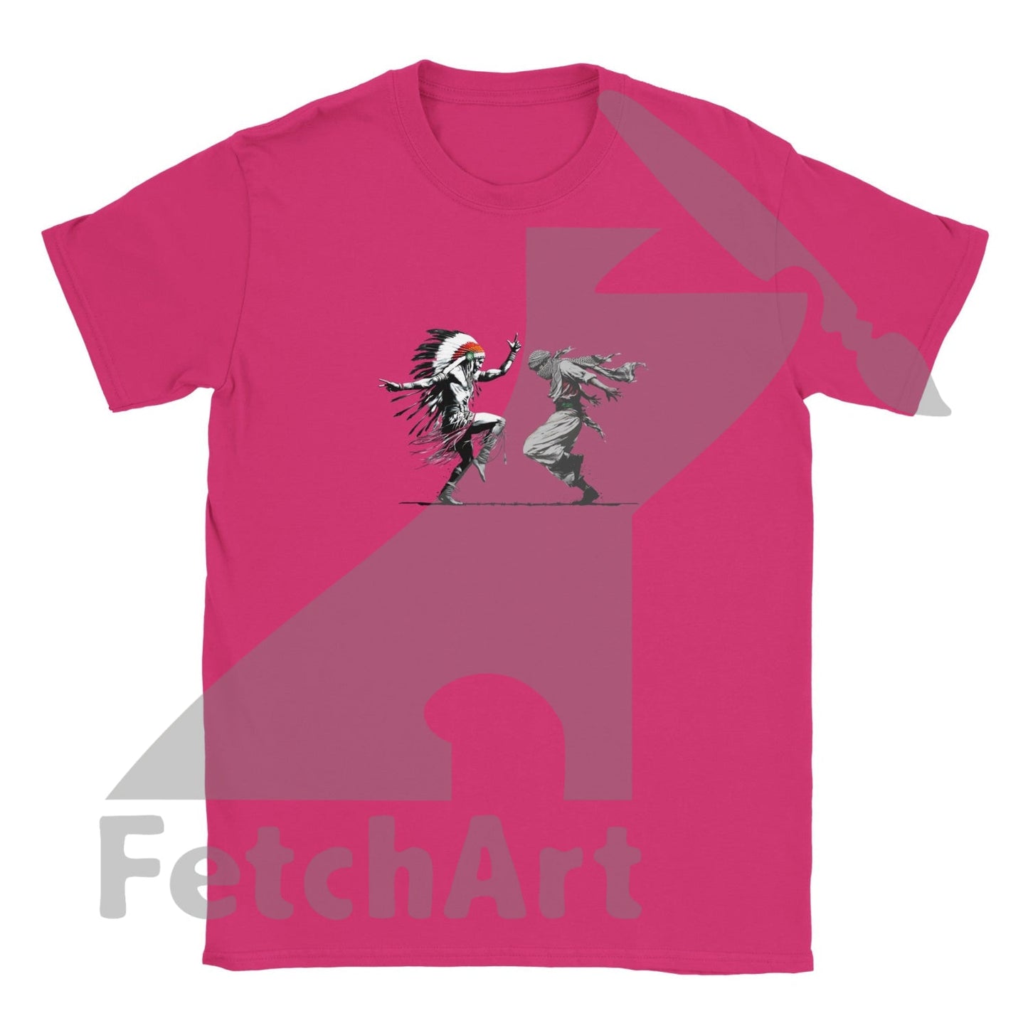 Classic Kids Crewneck T-shirt-Men-Freedom Dance - Fetch Art