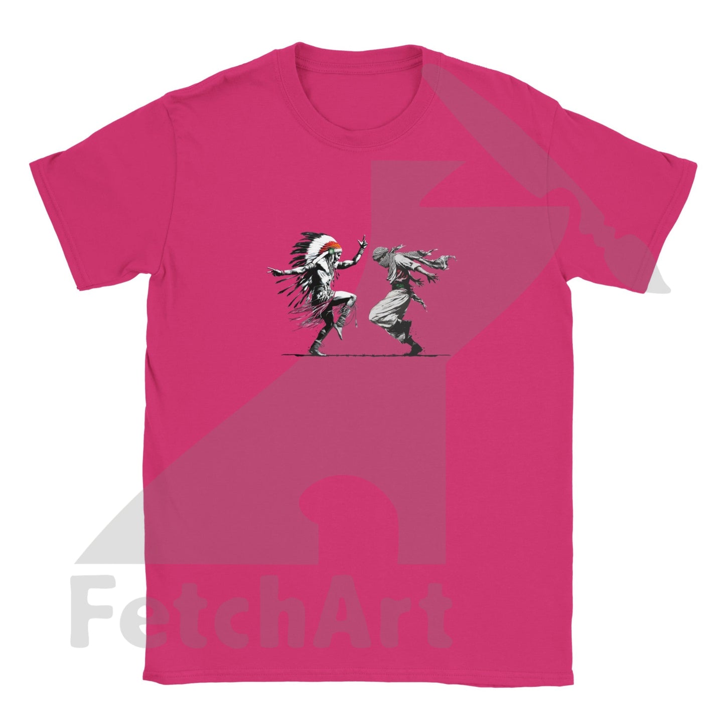 Classic Kids Crewneck T-shirt-Men-Freedom Dance - Fetch Art