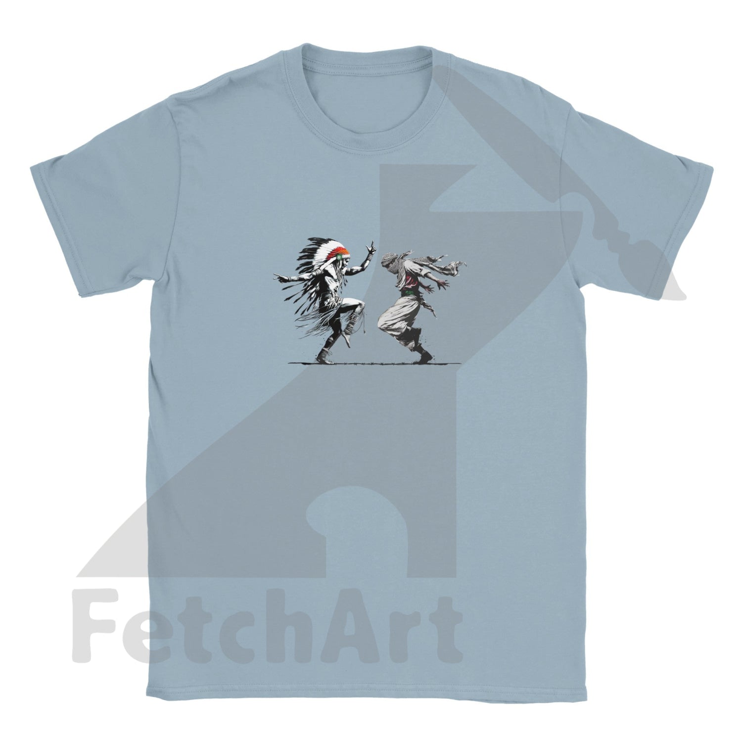 Classic Kids Crewneck T-shirt-Men-Freedom Dance - Fetch Art