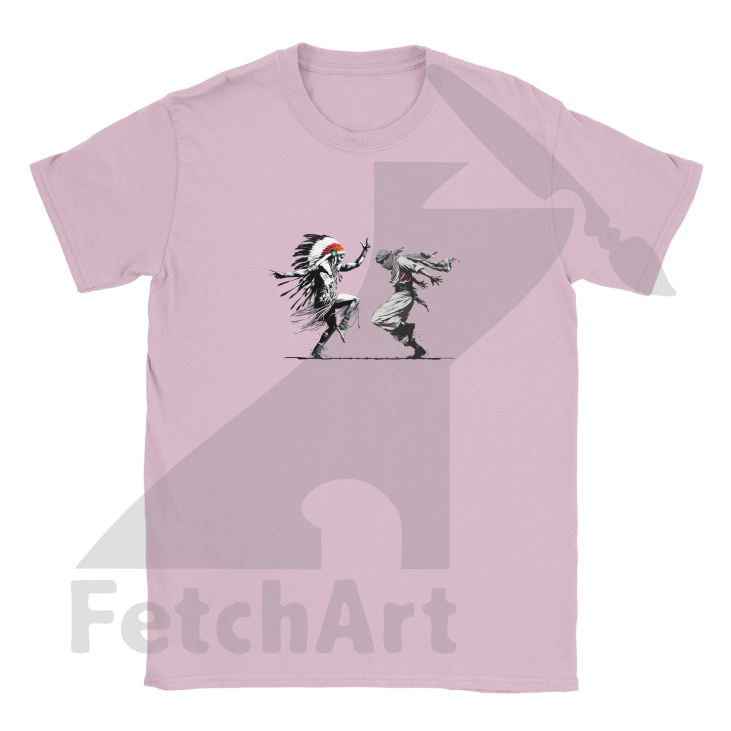 Classic Kids Crewneck T-shirt-Men-Freedom Dance - Fetch Art