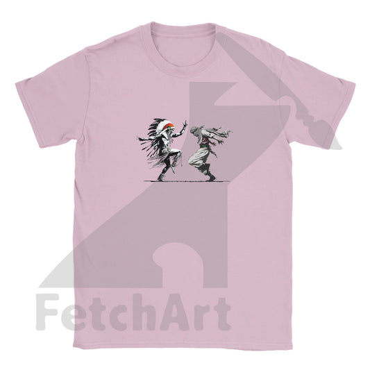 Classic Kids Crewneck T-shirt-Men-Freedom Dance - Fetch Art
