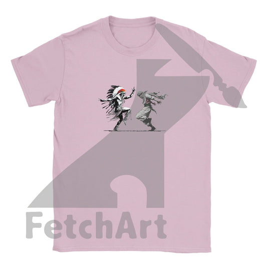Classic Kids Crewneck T-shirt-Men-Freedom Dance - Fetch Art