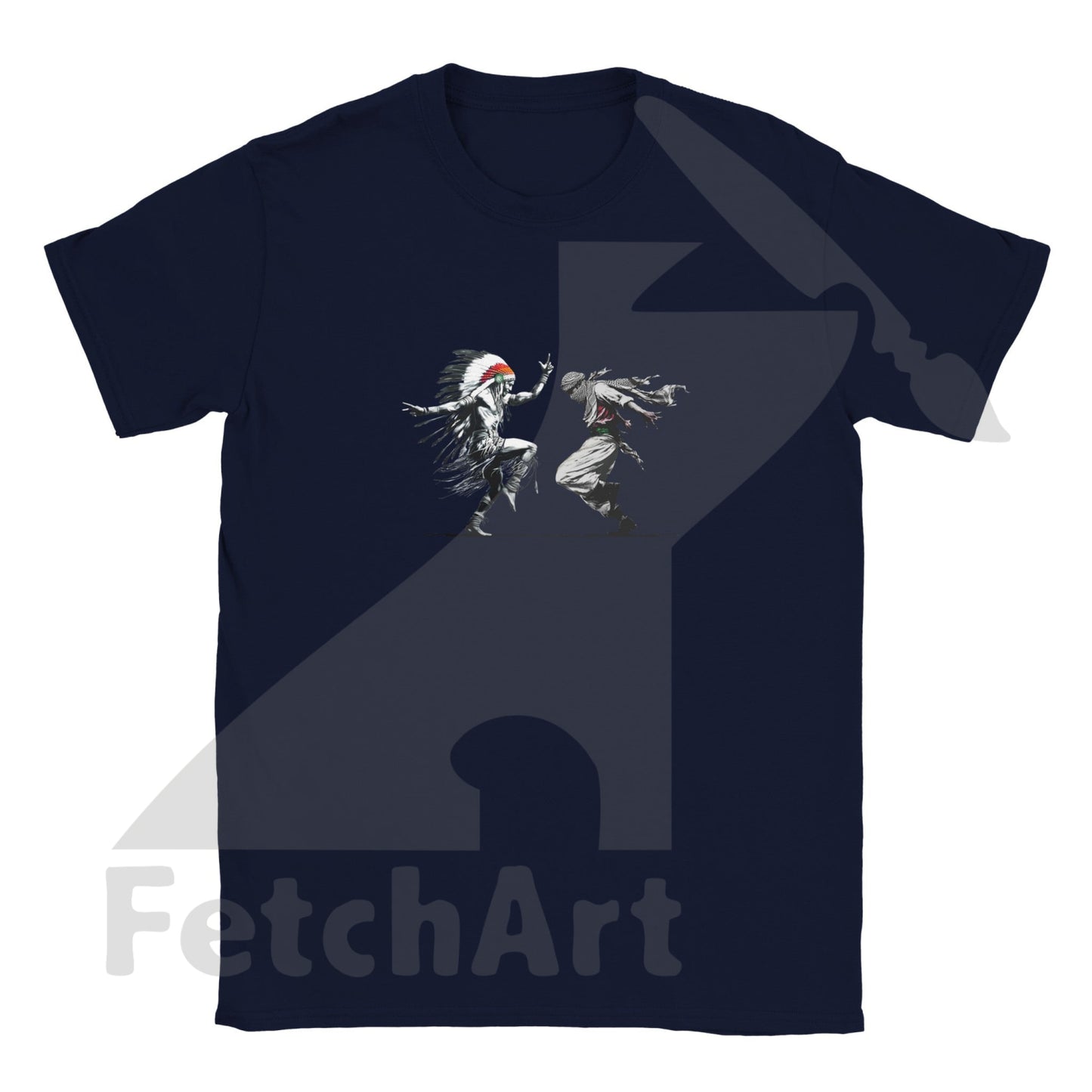Classic Kids Crewneck T-shirt-Men-Freedom Dance - Fetch Art