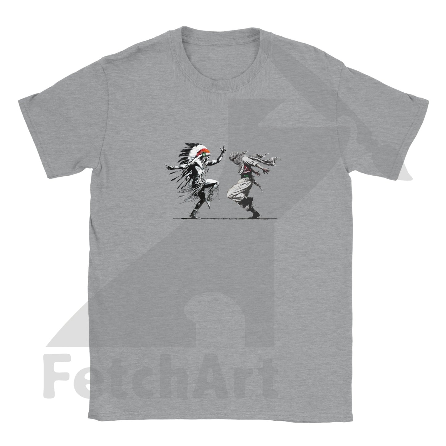 Classic Kids Crewneck T-shirt-Men-Freedom Dance - Fetch Art