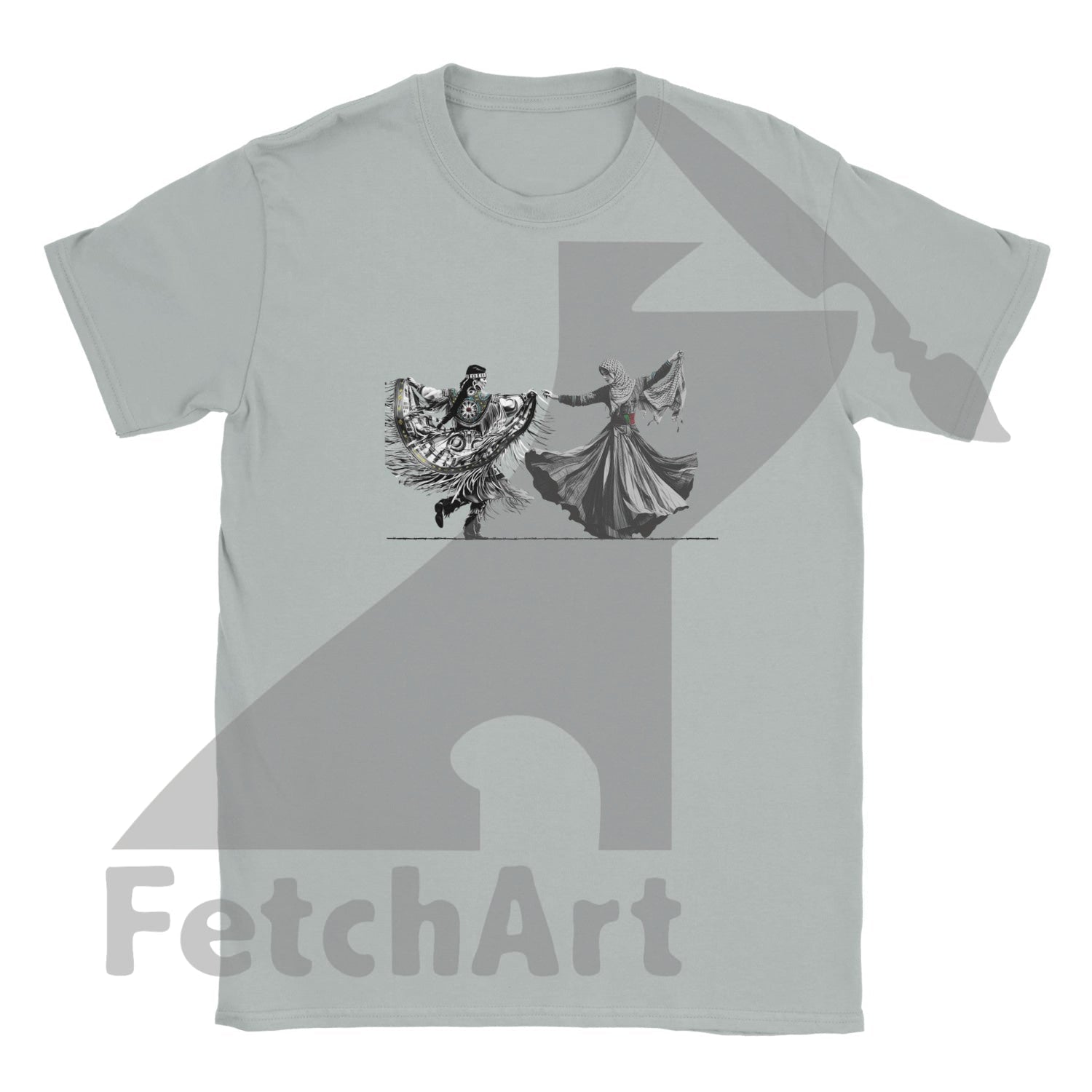 Classic Kids Crewneck T-shirt-Women-Freedom Dance - Fetch Art