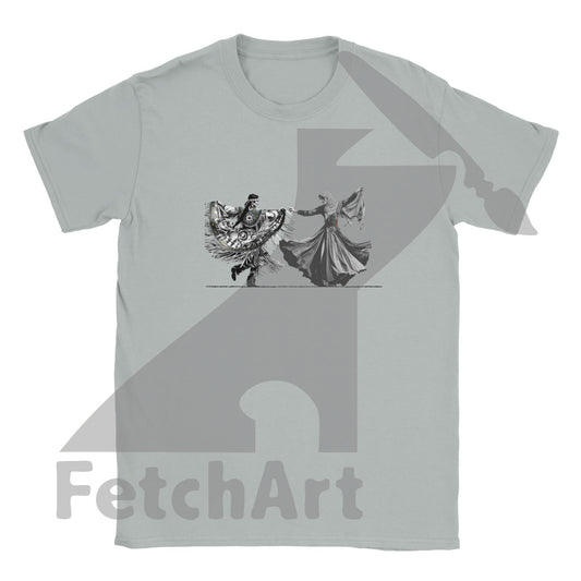 Classic Kids Crewneck T-shirt-Women-Freedom Dance - Fetch Art