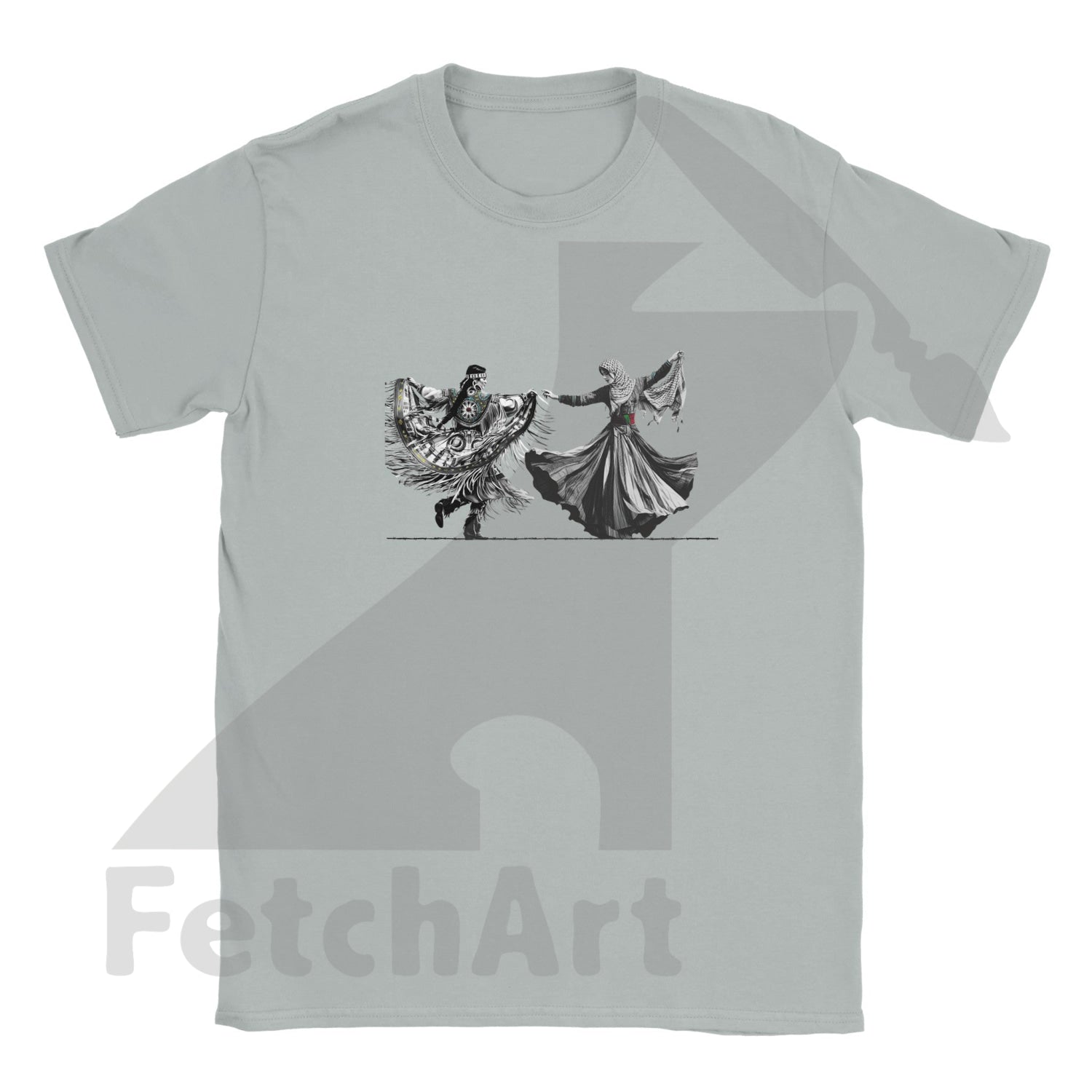 Classic Kids Crewneck T-shirt-Women-Freedom Dance - Fetch Art