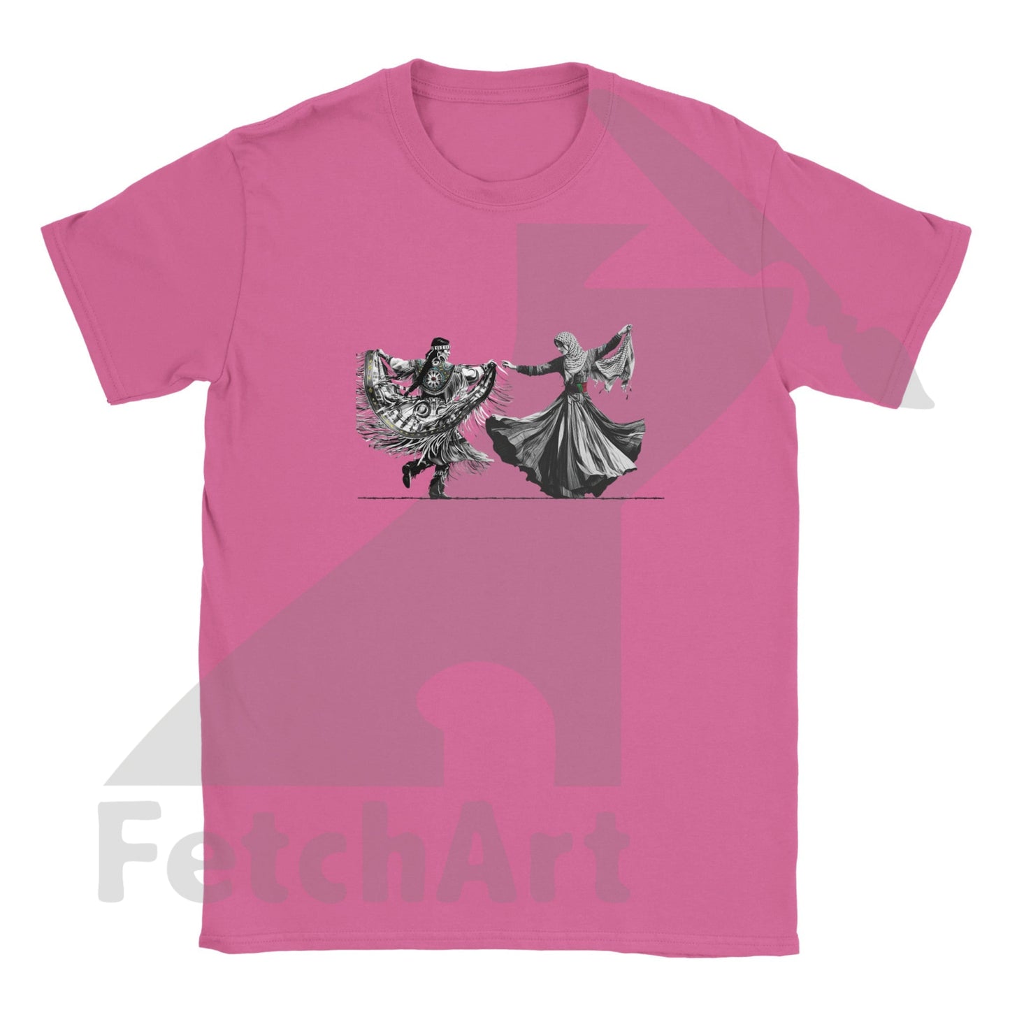 Classic Kids Crewneck T-shirt-Women-Freedom Dance - Fetch Art