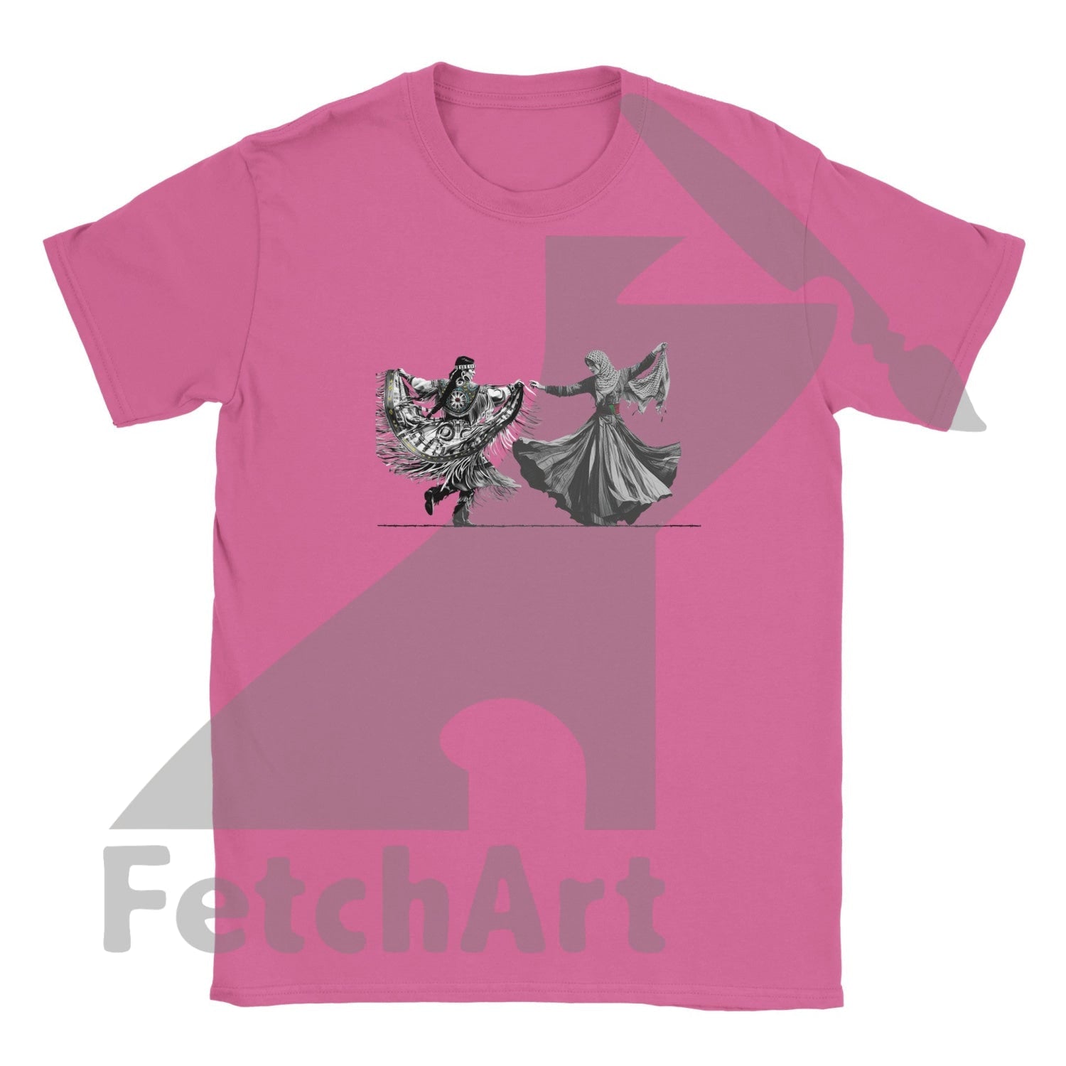 Classic Kids Crewneck T-shirt-Women-Freedom Dance - Fetch Art