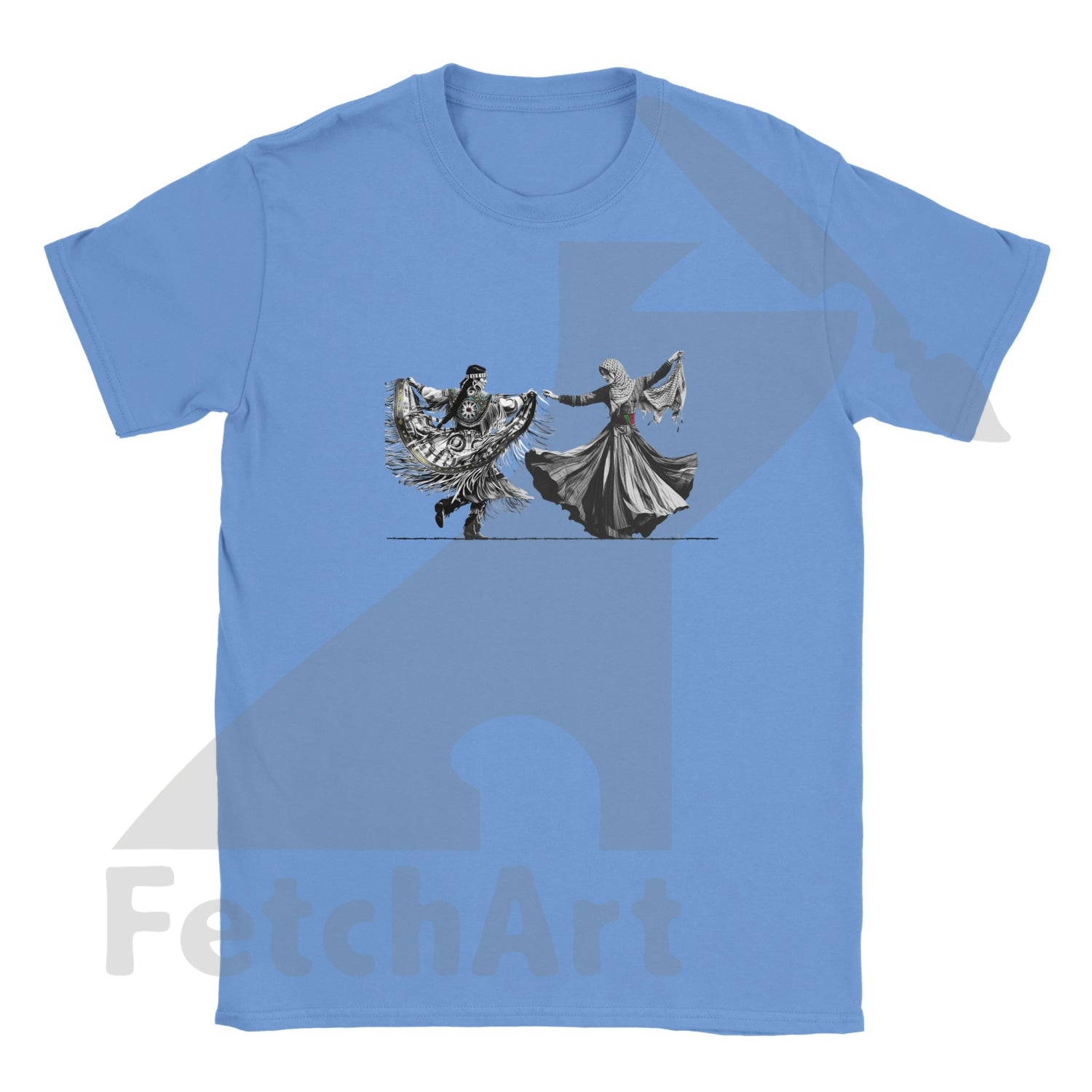 Classic Kids Crewneck T-shirt-Women-Freedom Dance - Fetch Art