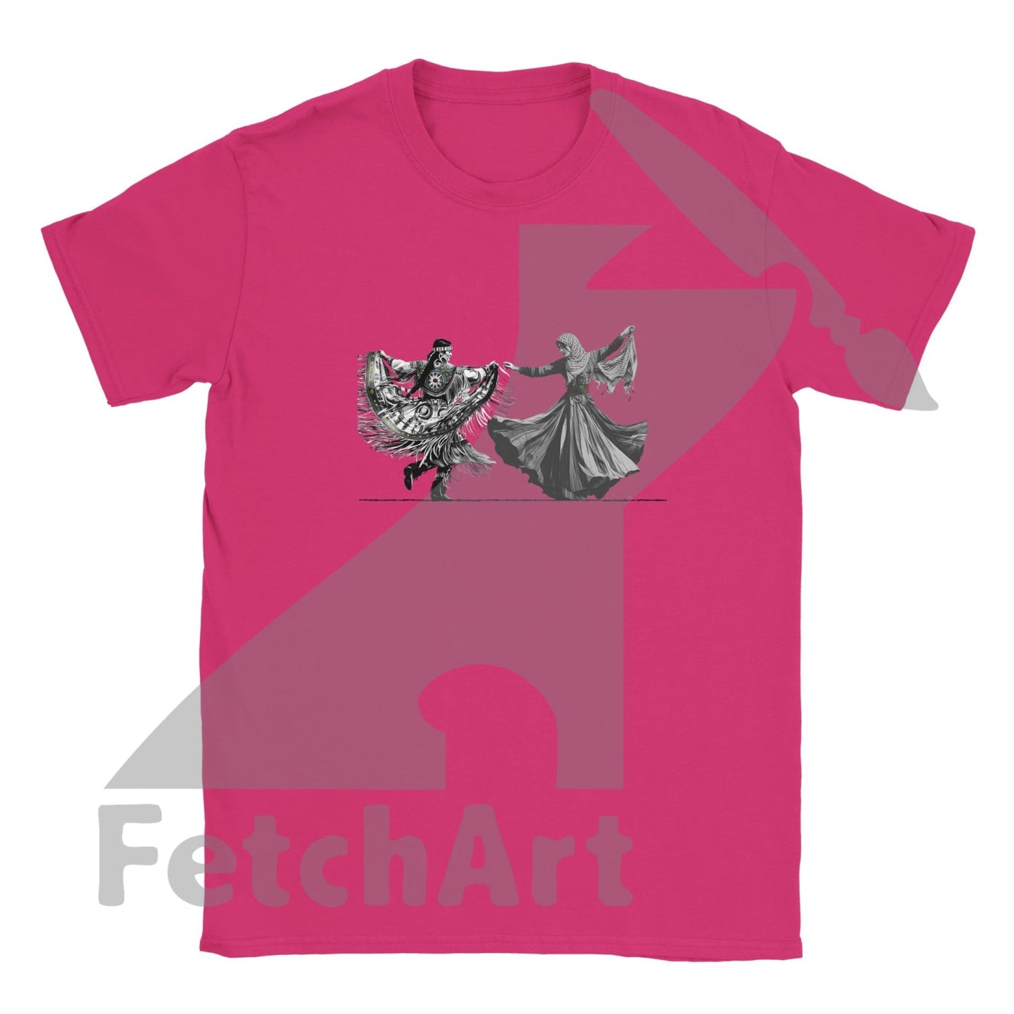 Classic Kids Crewneck T-shirt-Women-Freedom Dance - Fetch Art
