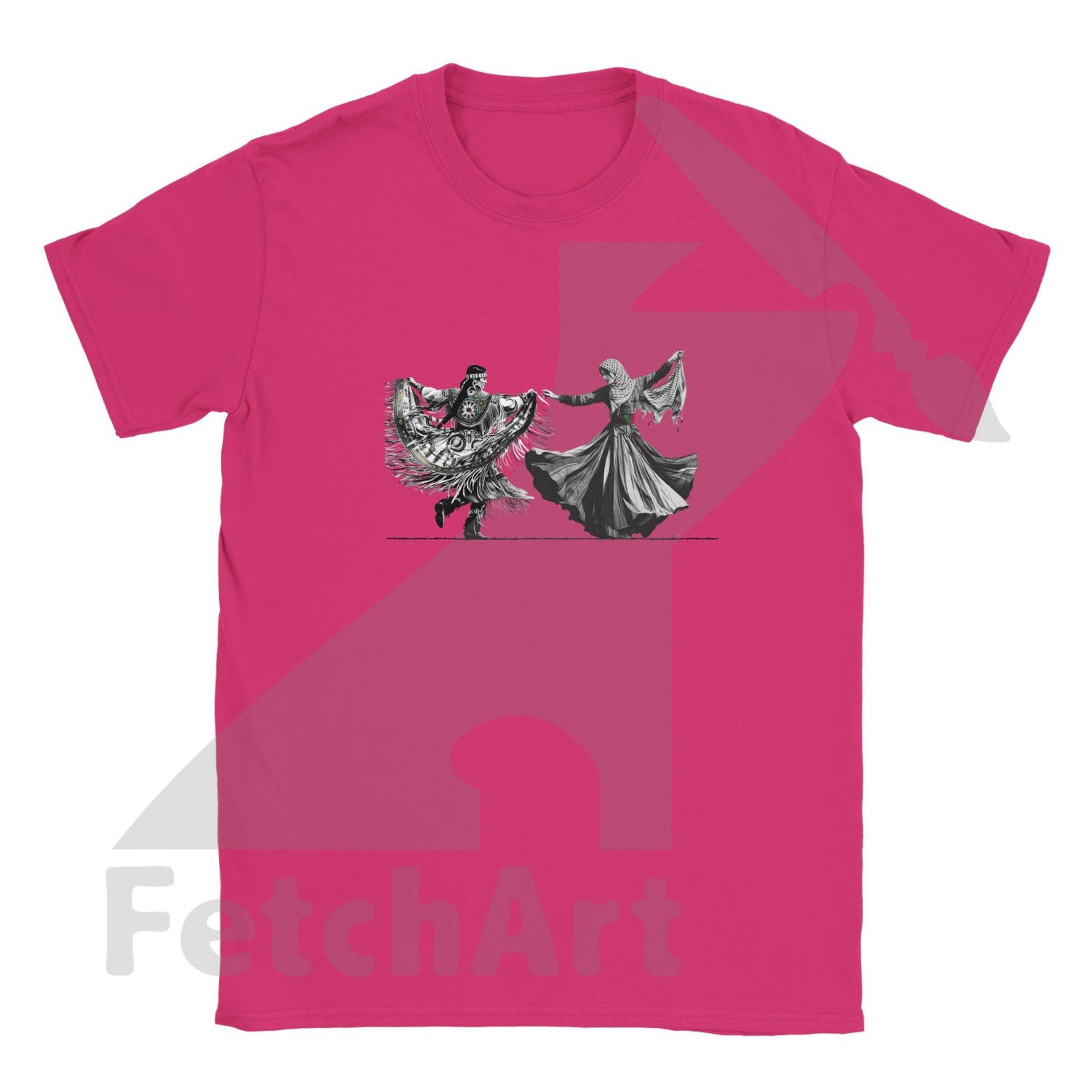 Classic Kids Crewneck T-shirt-Women-Freedom Dance - Fetch Art