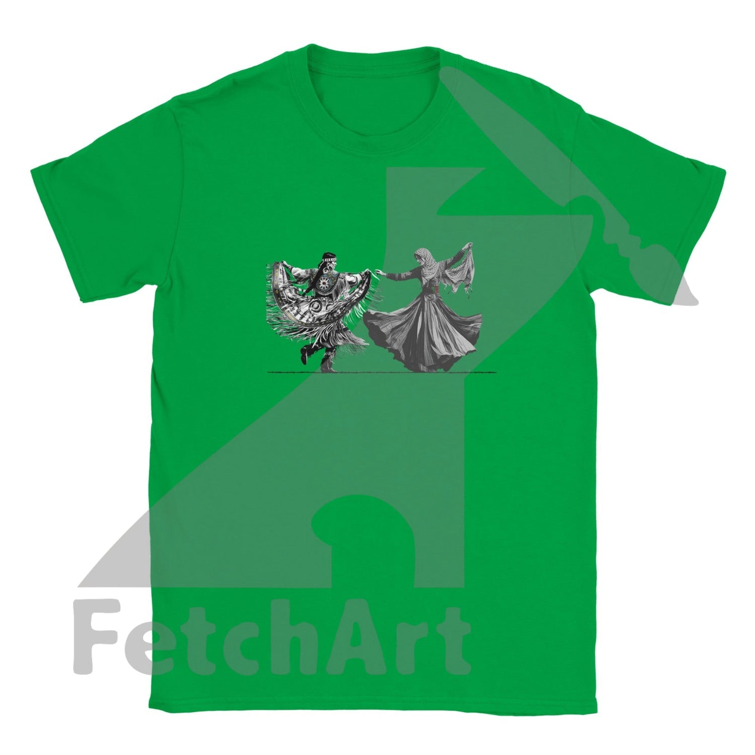 Classic Kids Crewneck T-shirt-Women-Freedom Dance - Fetch Art