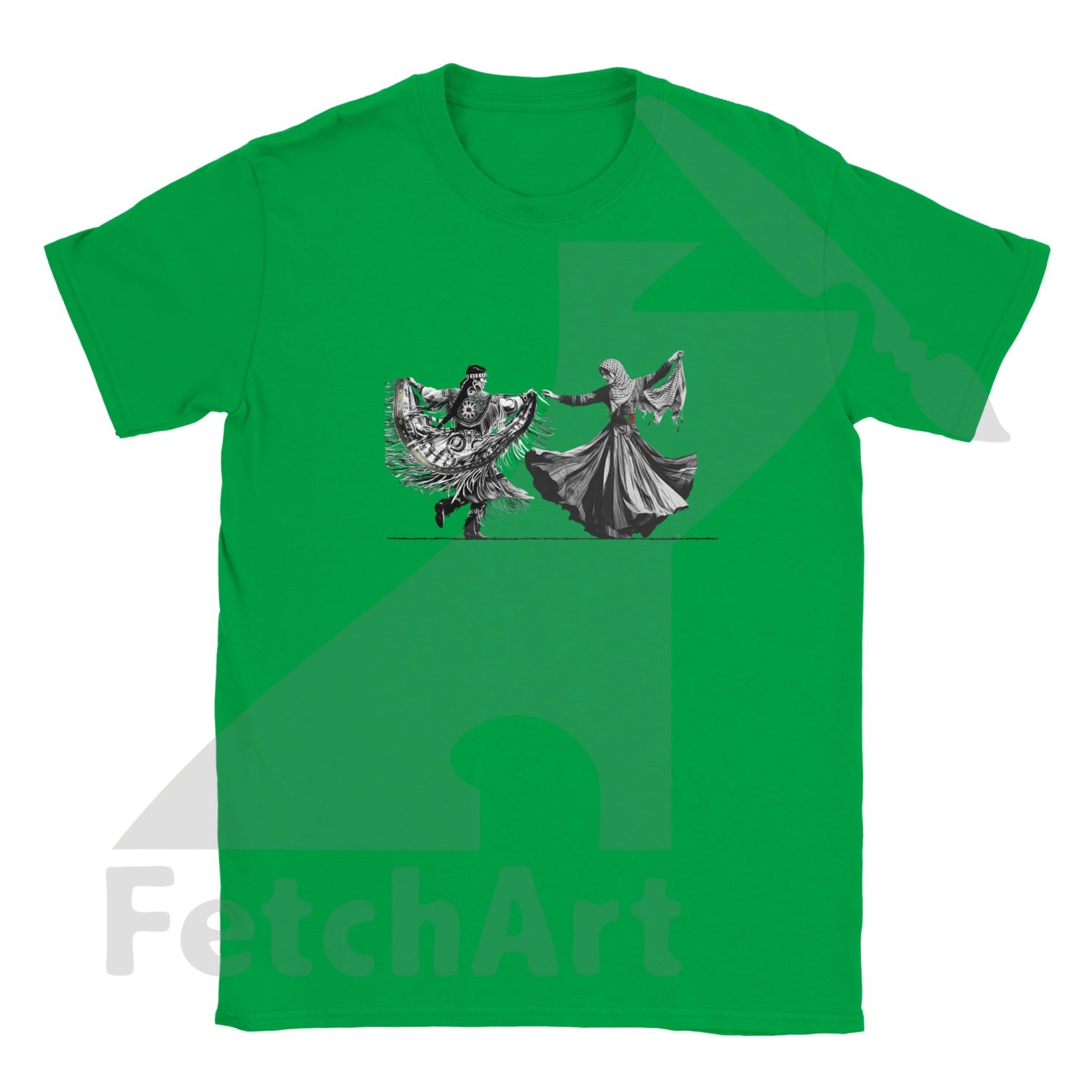 Classic Kids Crewneck T-shirt-Women-Freedom Dance - Fetch Art