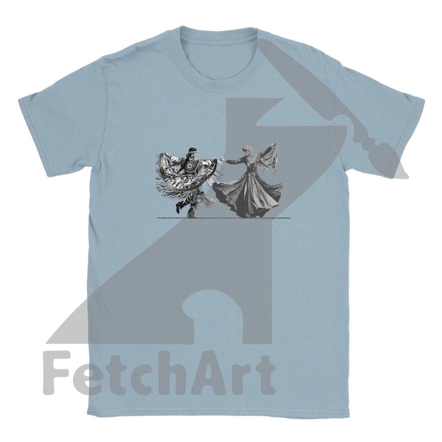 Classic Kids Crewneck T-shirt-Women-Freedom Dance - Fetch Art