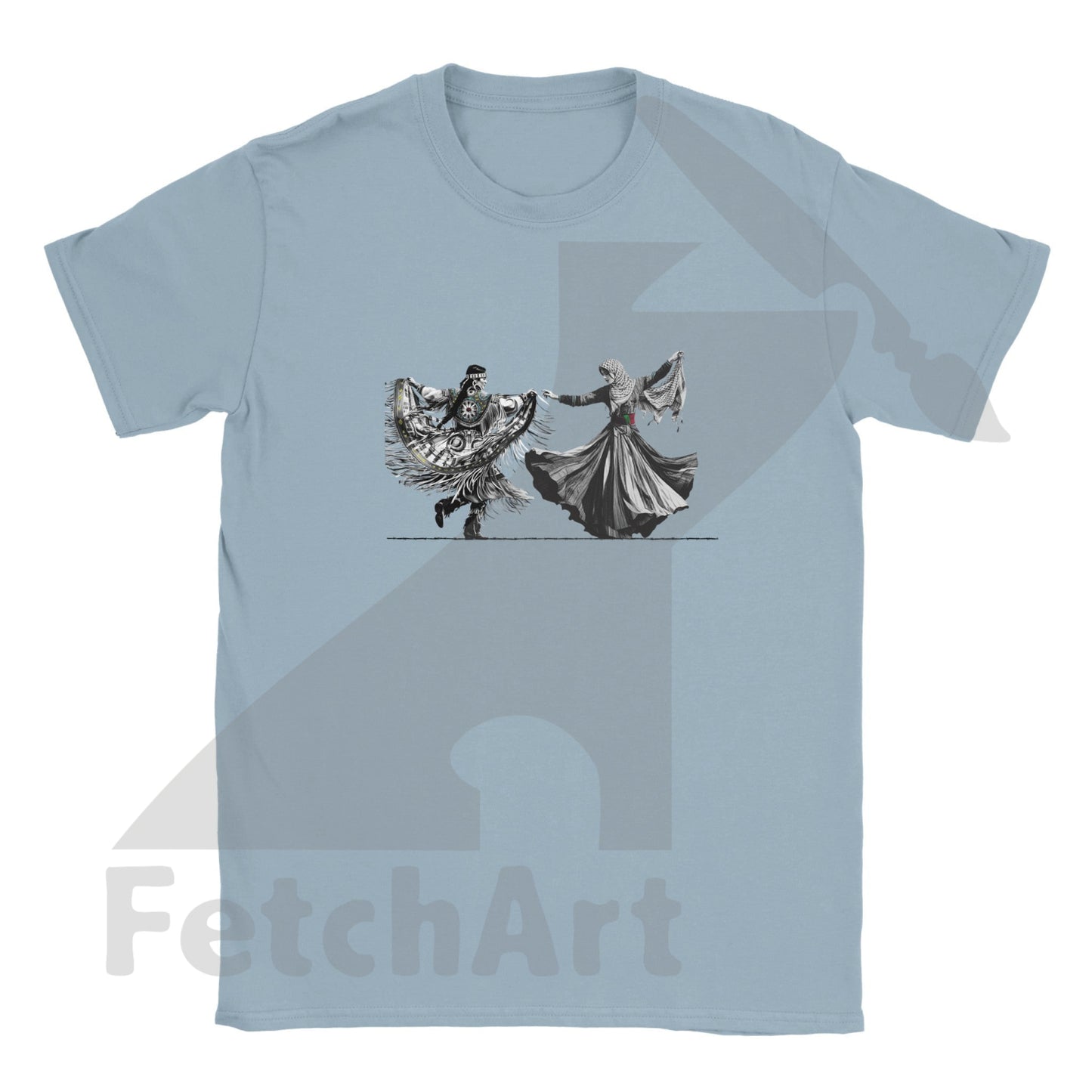 Classic Kids Crewneck T-shirt-Women-Freedom Dance - Fetch Art