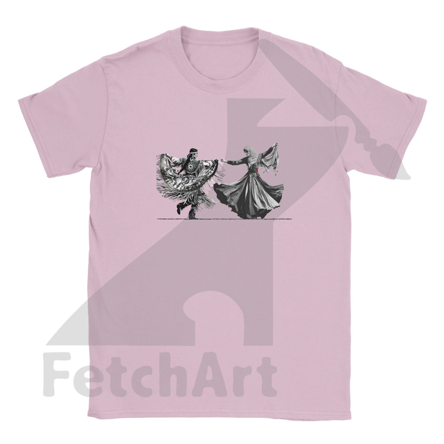 Classic Kids Crewneck T-shirt-Women-Freedom Dance - Fetch Art